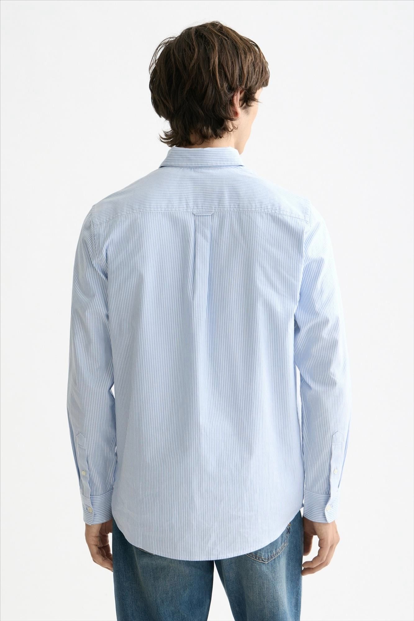 Scotch & Soda - Blauw-Wit Essential Gestreept hemd