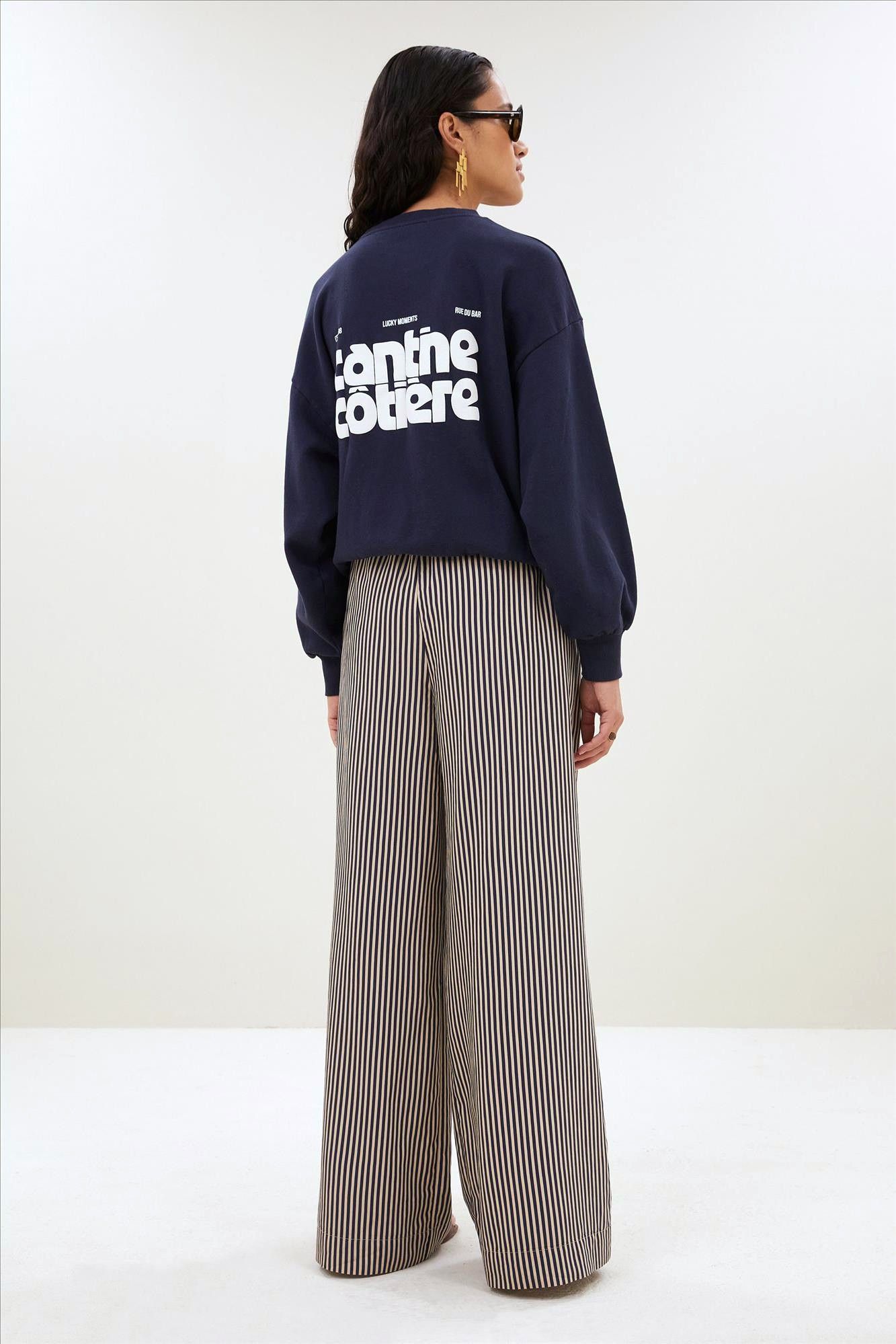 BY BAR - Donkerblauwe Lili Coast sweater