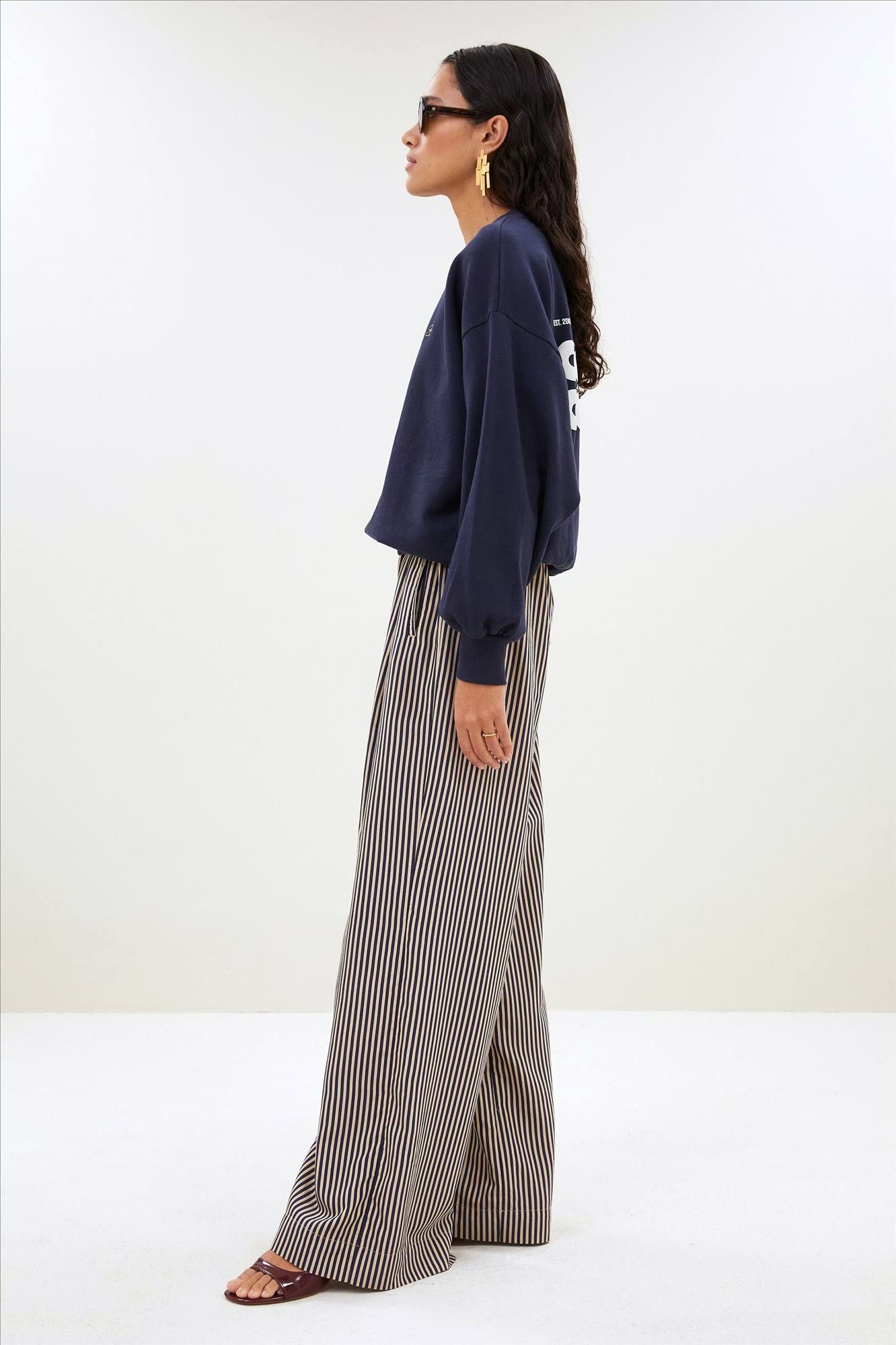 BY BAR - Donkerblauwe Lili Coast sweater