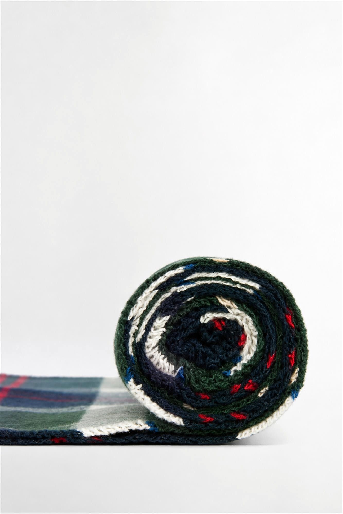 Barbour - Donkerblauw-Groene Galingale Tartan sjaal