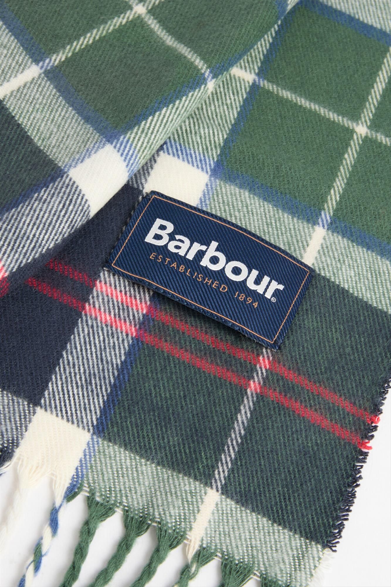 Barbour - Donkerblauw-Groene Galingale Tartan sjaal