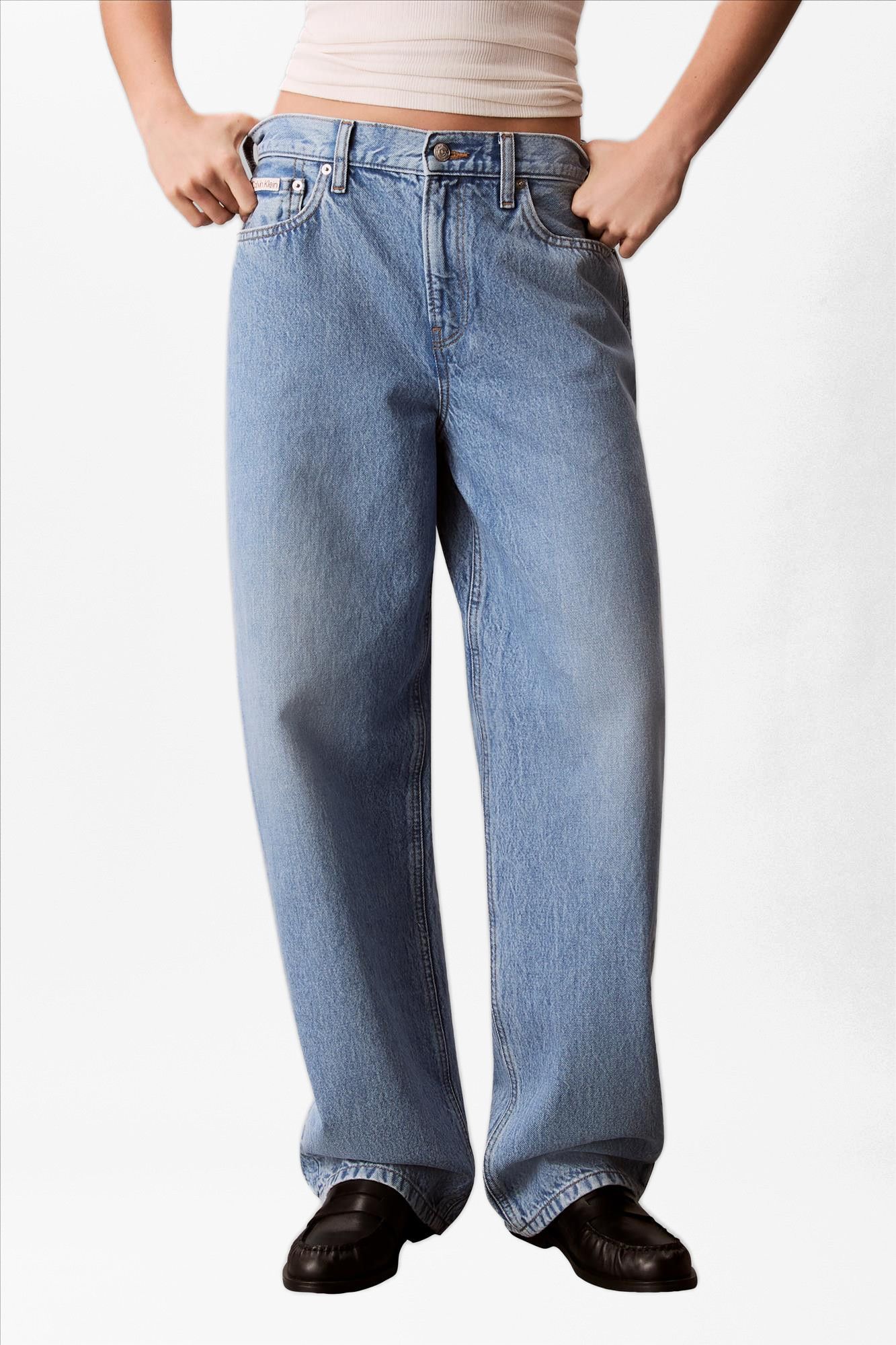 Calvin Klein Jeans - Blauwe Relaxed Barrel jeans