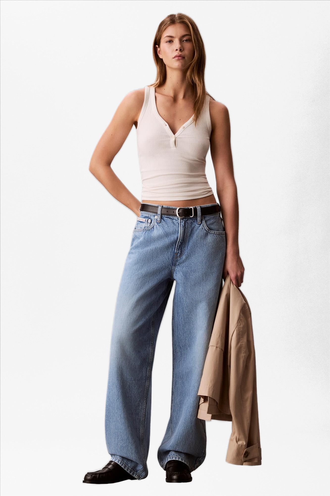 Calvin Klein Jeans - Blauwe Relaxed Barrel jeans
