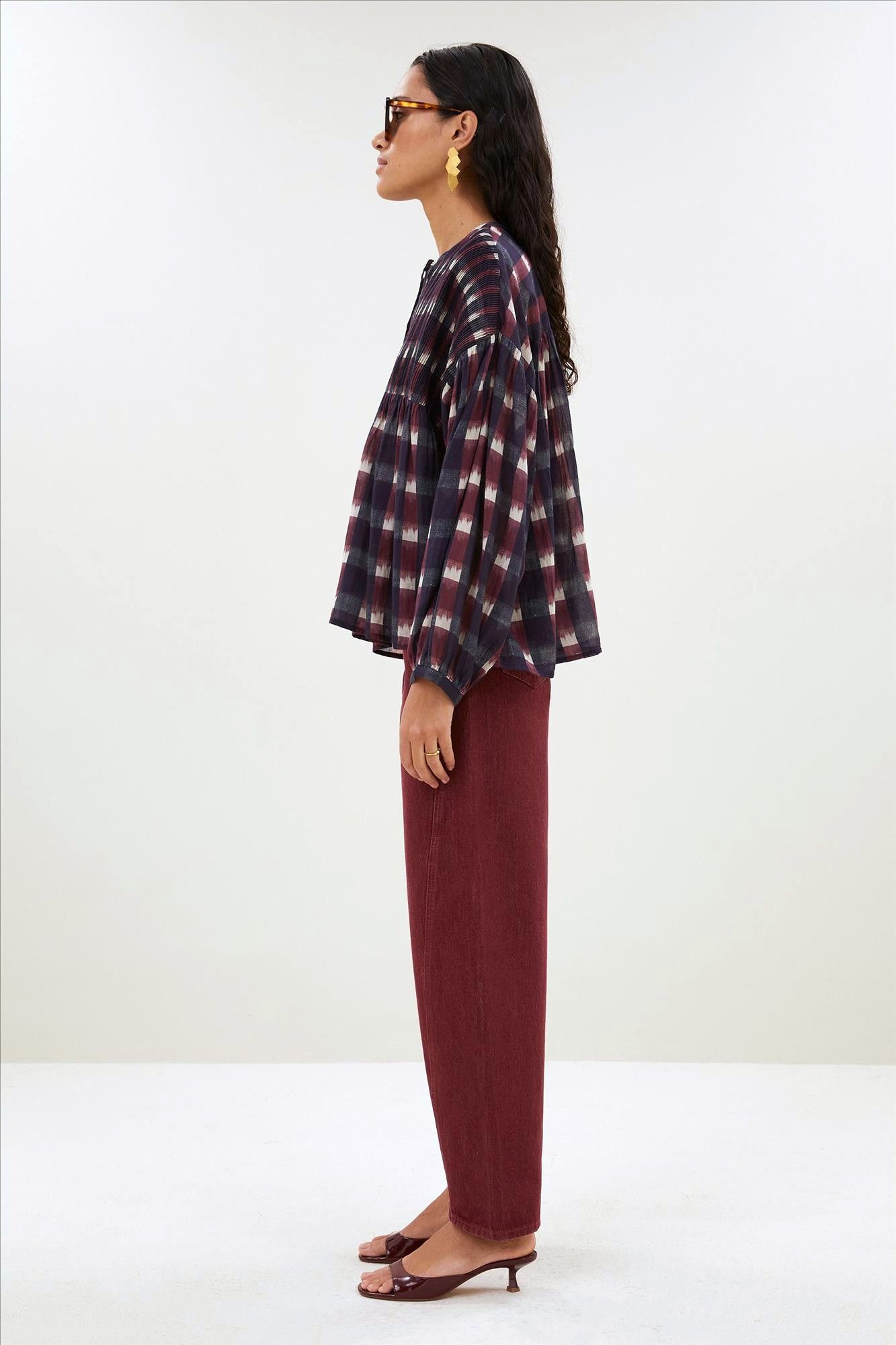 BY BAR - Bordeaux Begum jeans