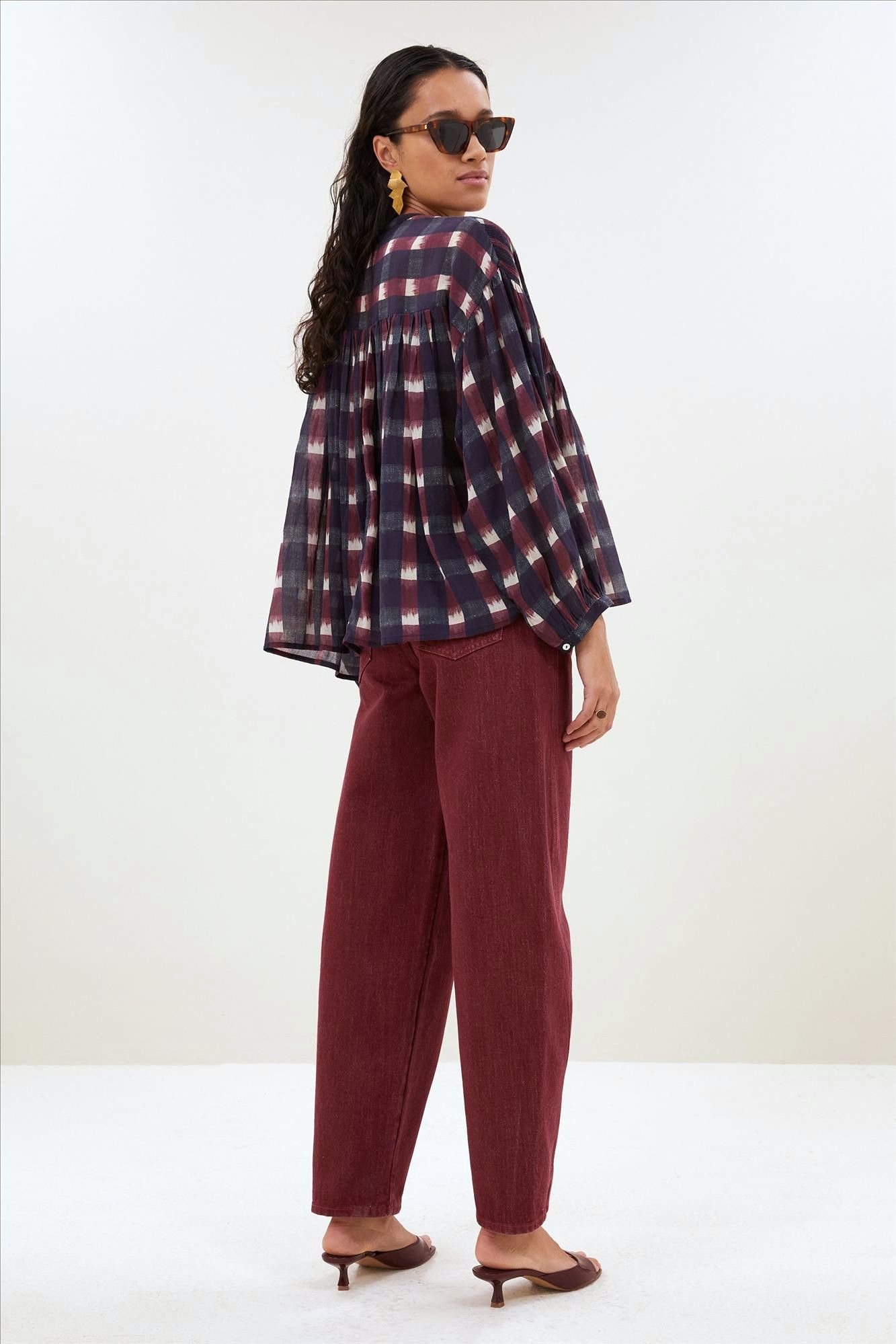 BY BAR - Bordeaux Begum jeans