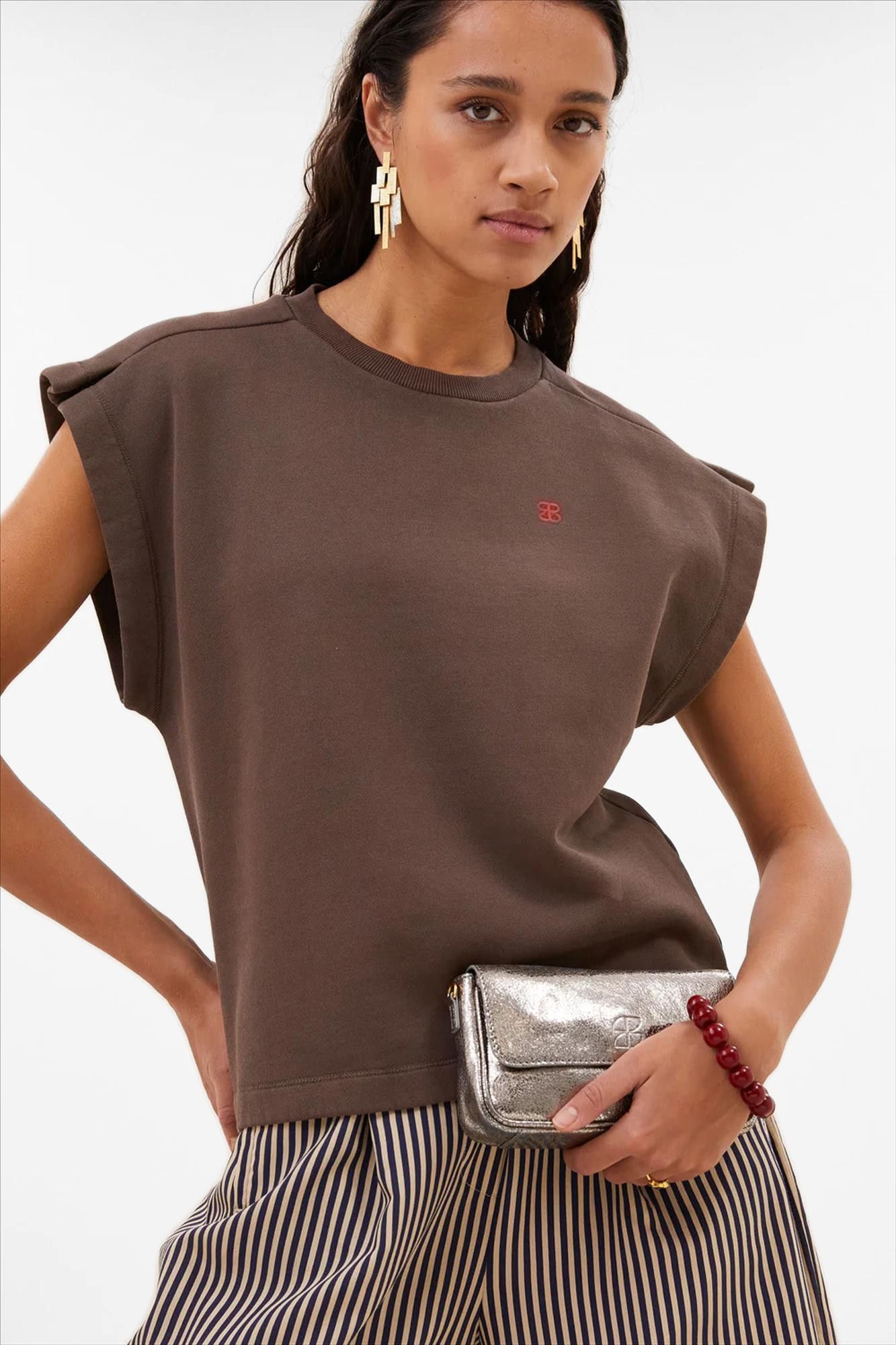 BY BAR - Zilveren Jude Metallic handtas