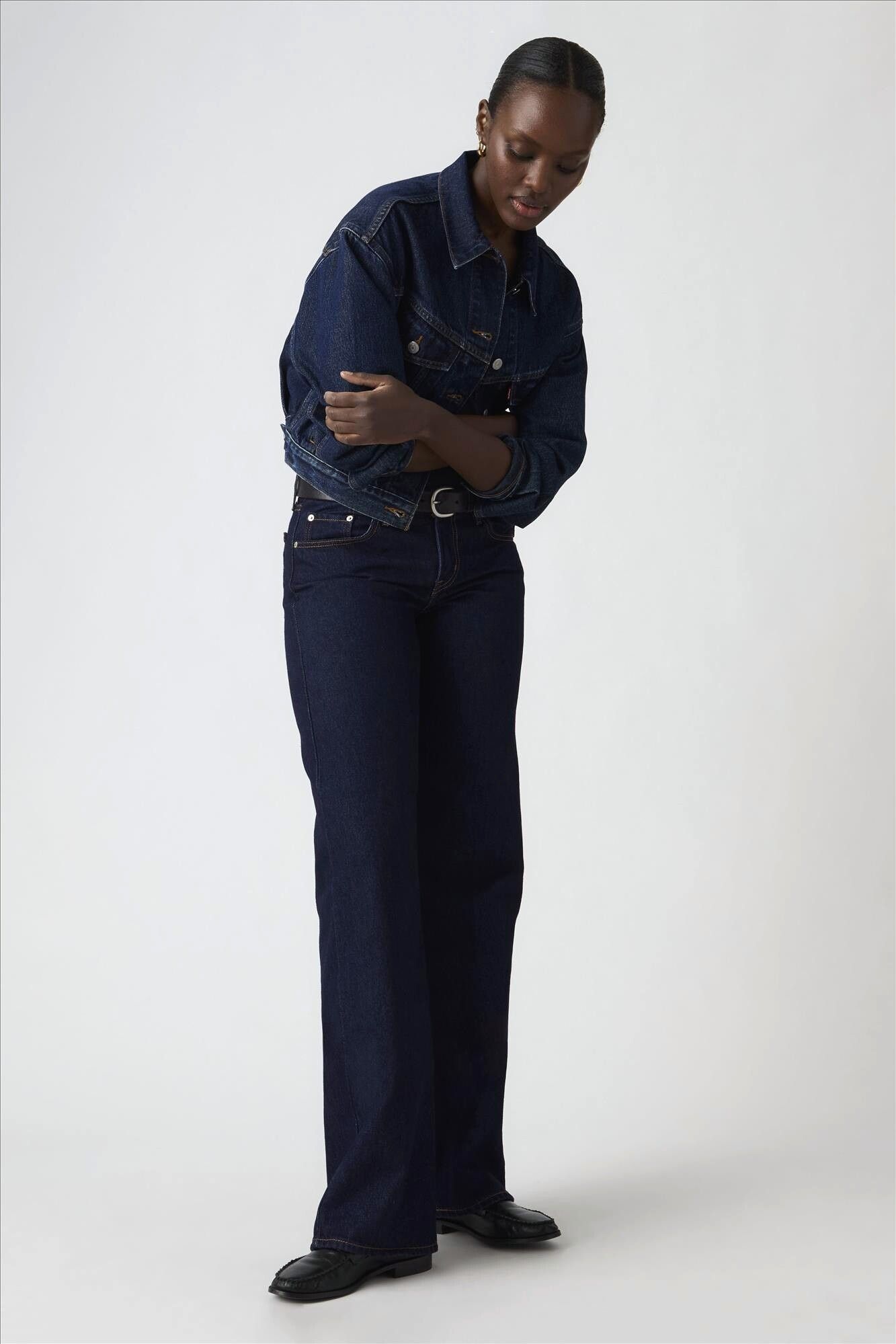 Levi's - Donkerblauwe Low Loose jeans