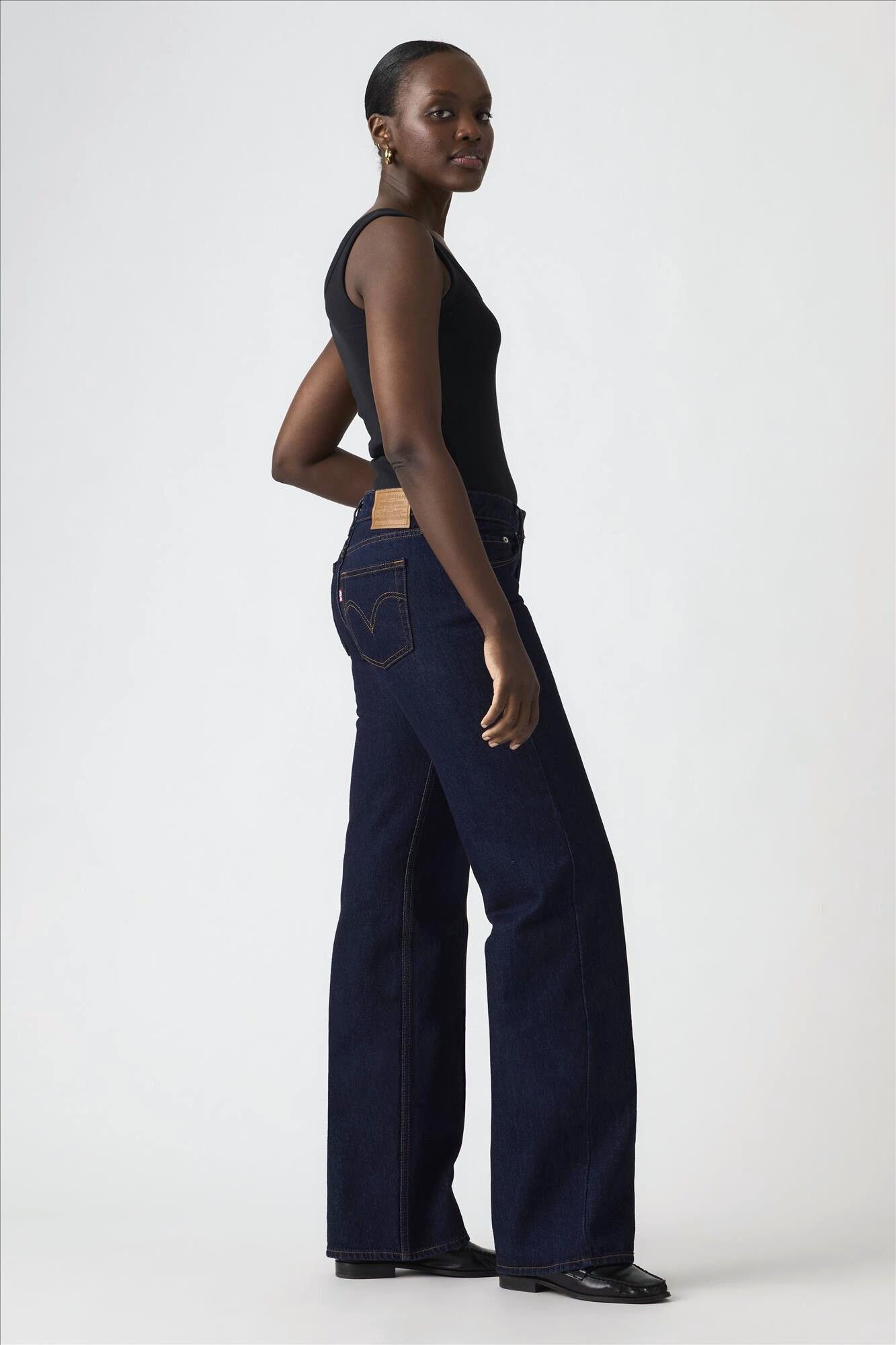 Levi's - Donkerblauwe Low Loose jeans