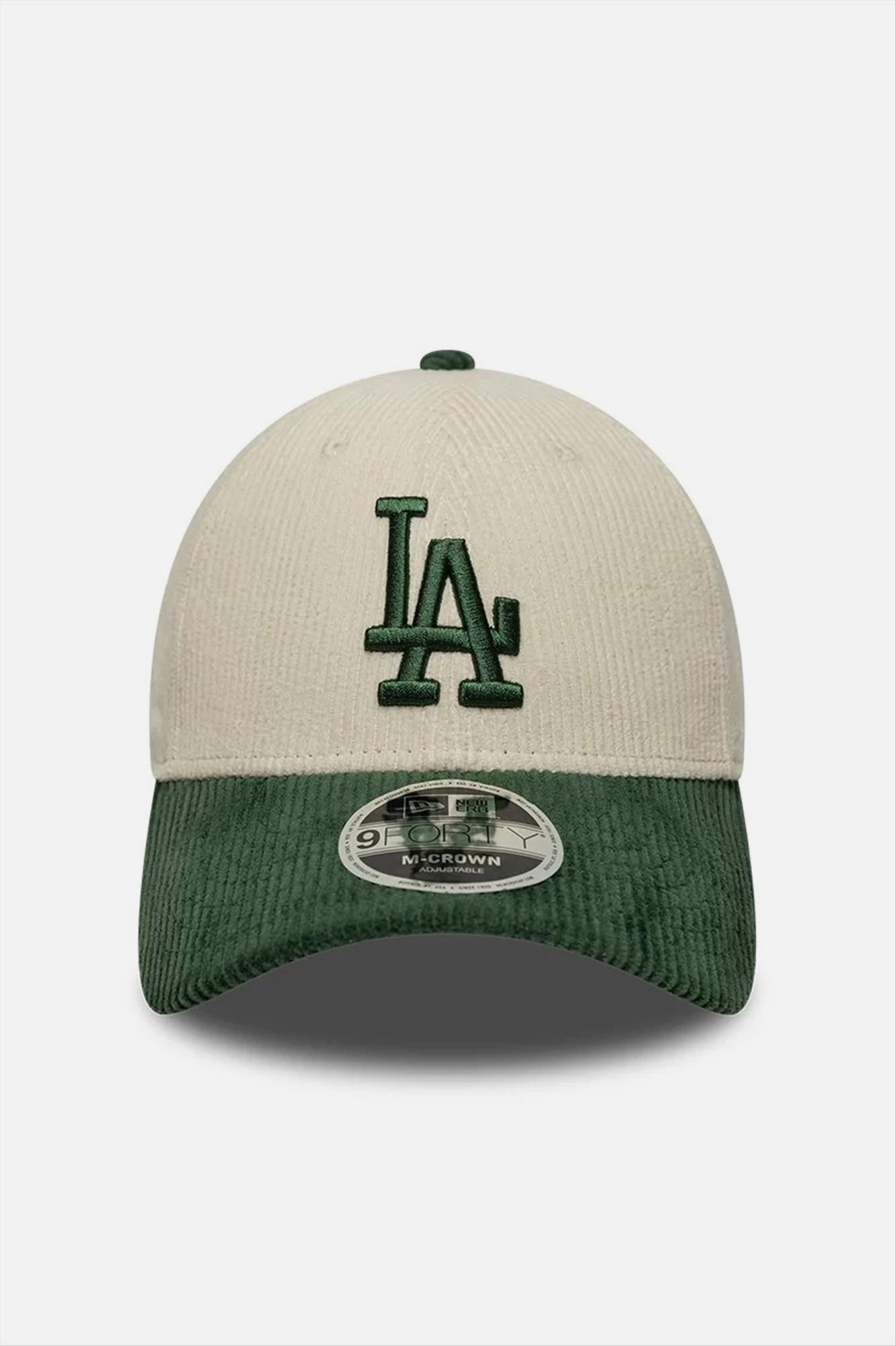 New Era - Ecru-Groene LA Dodgers Cord pet