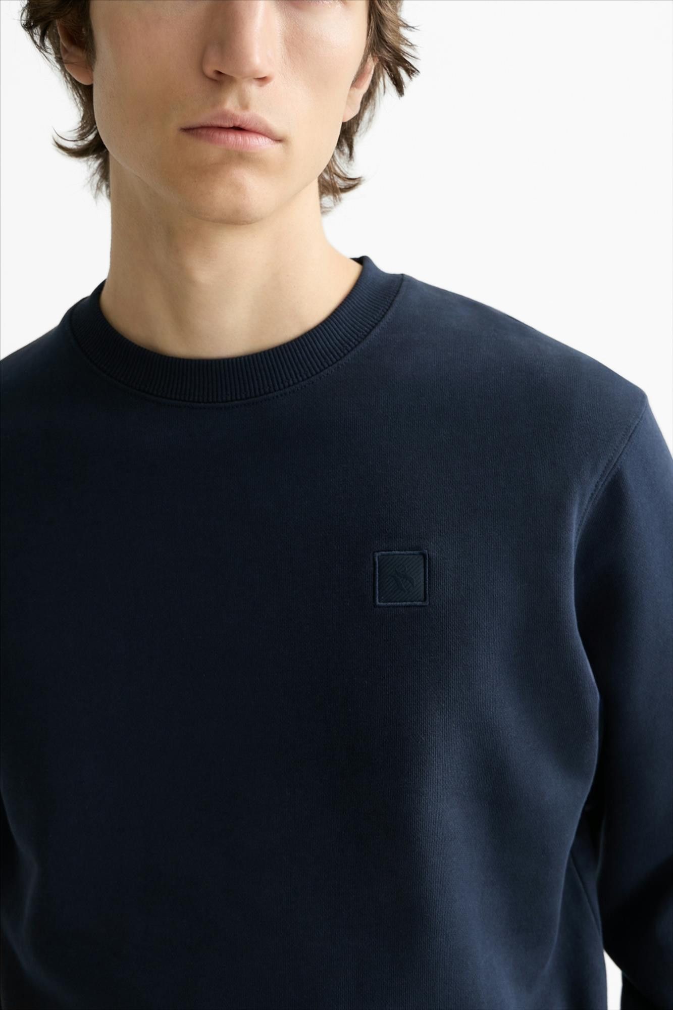 Scotch & Soda - Donkerblauwe Core Logo sweater
