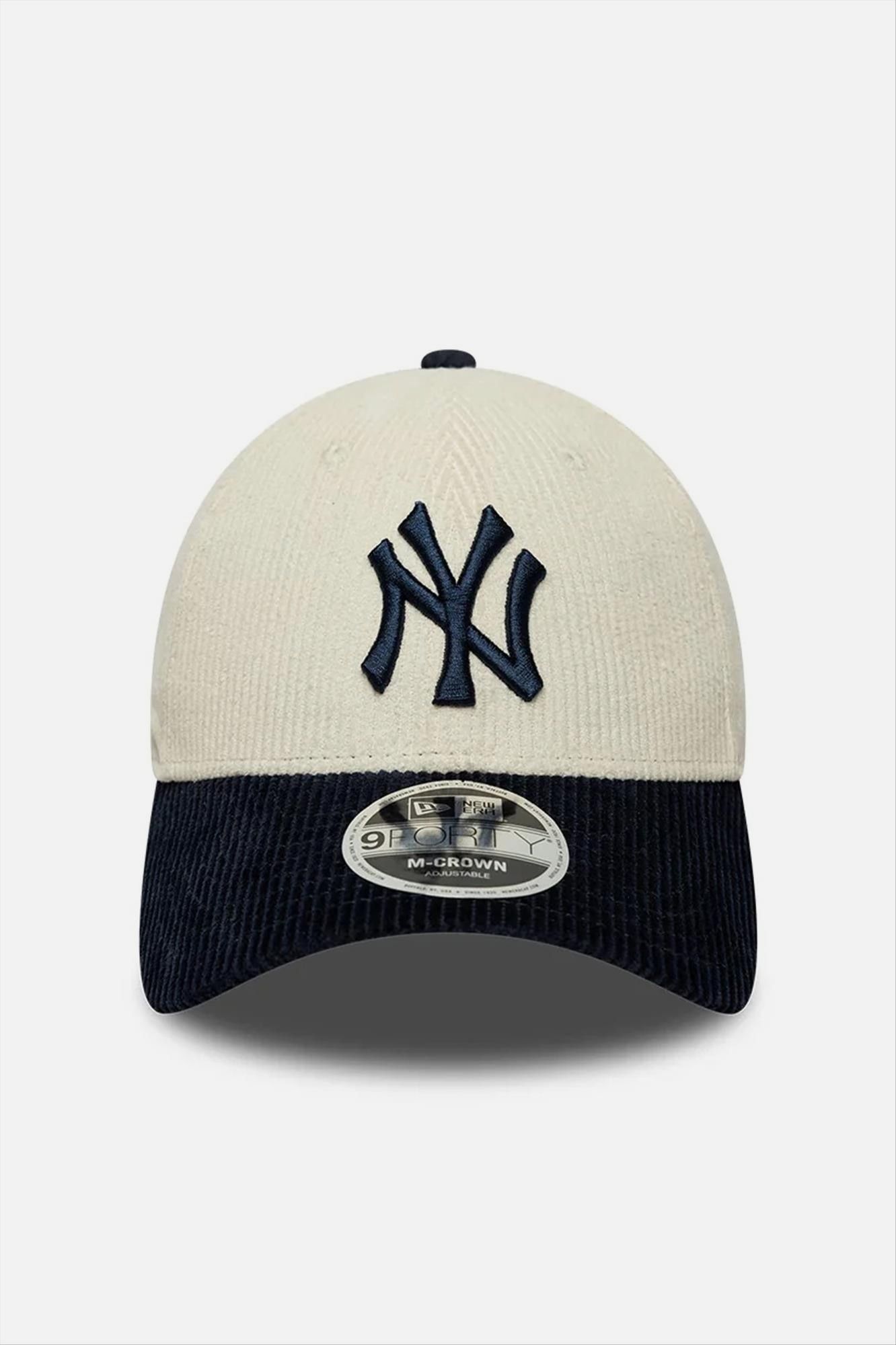 New Era - Ecru-Donkerblauwe NY Yankees Cord pet