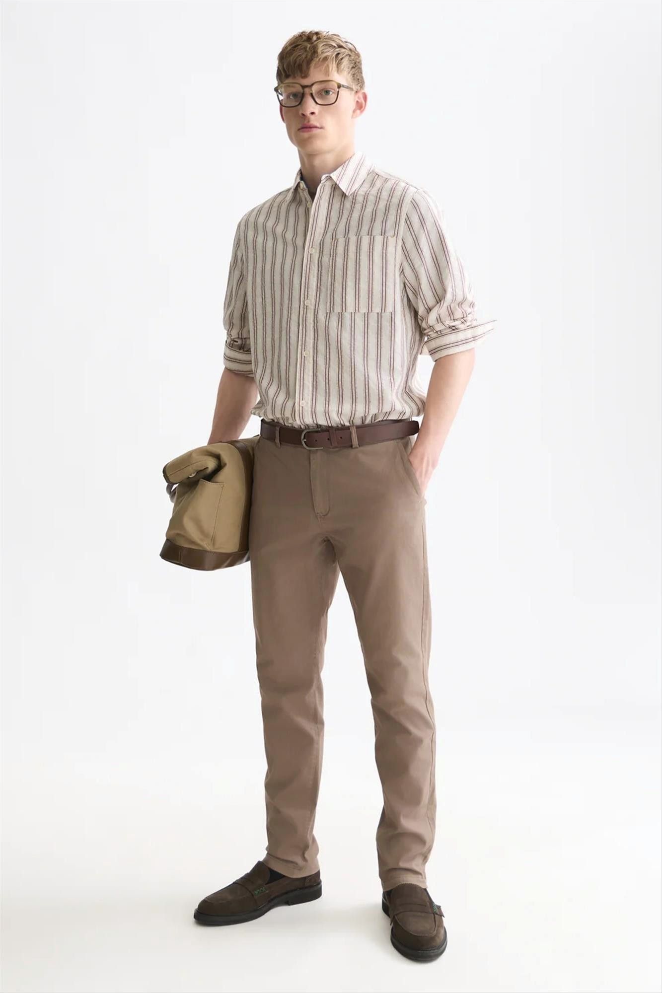 Scotch & Soda - Bruine Stuart regular slim chino
