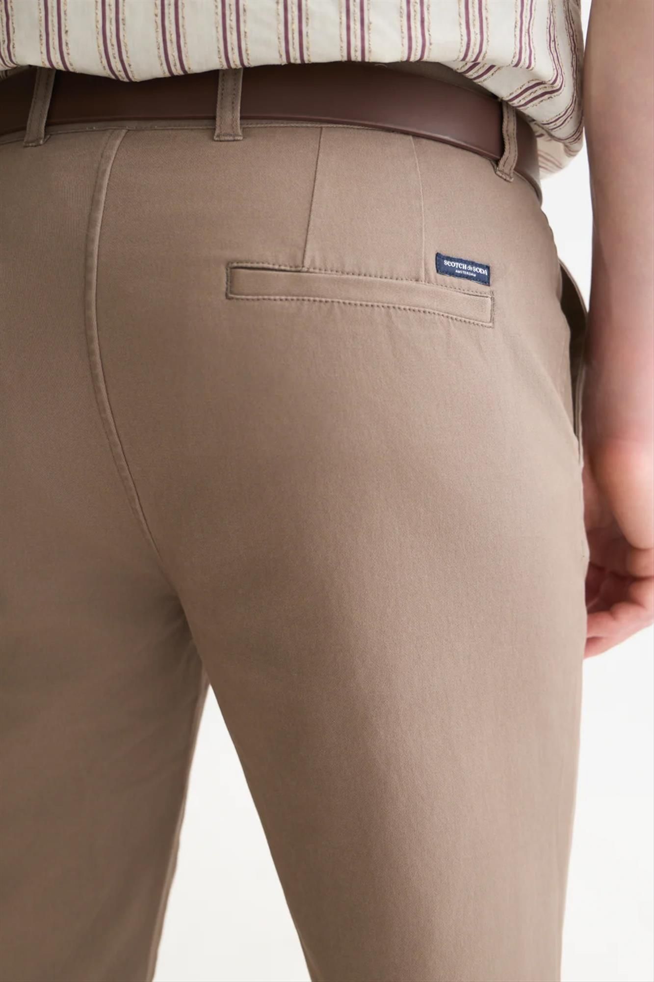 Scotch & Soda - Bruine Stuart regular slim chino
