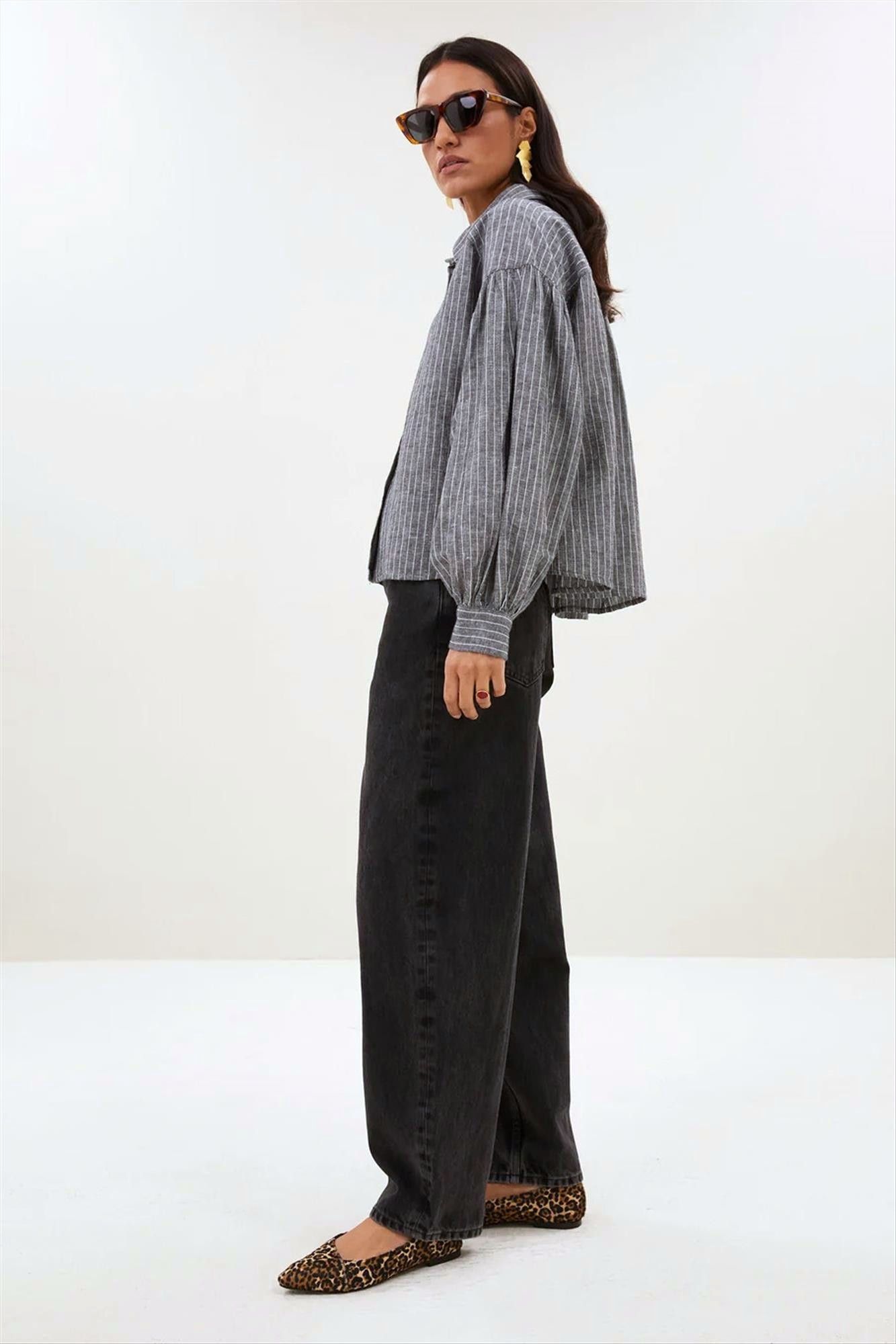 BY BAR - Grijze Sarah blouse