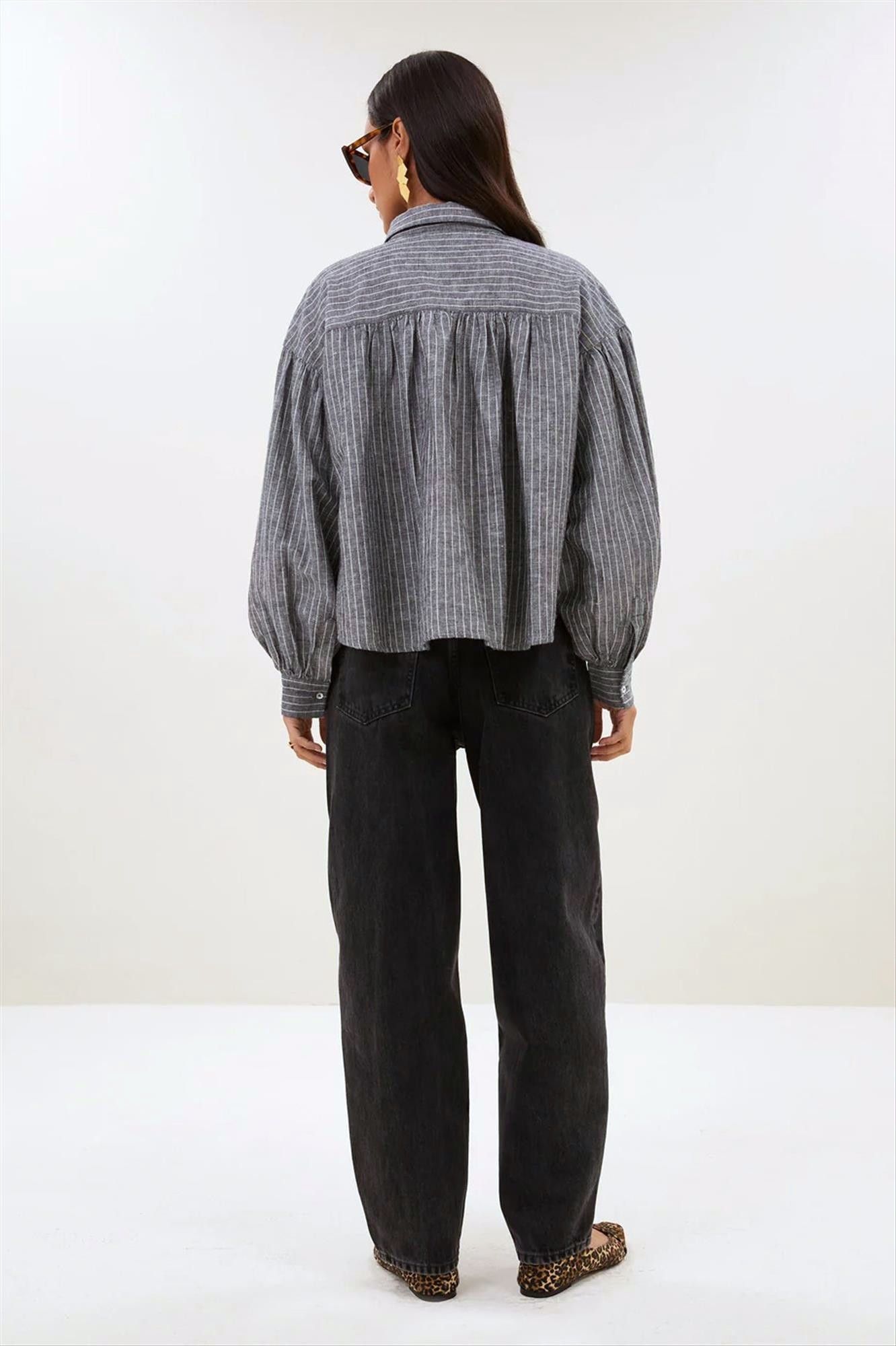 BY BAR - Grijze Sarah blouse
