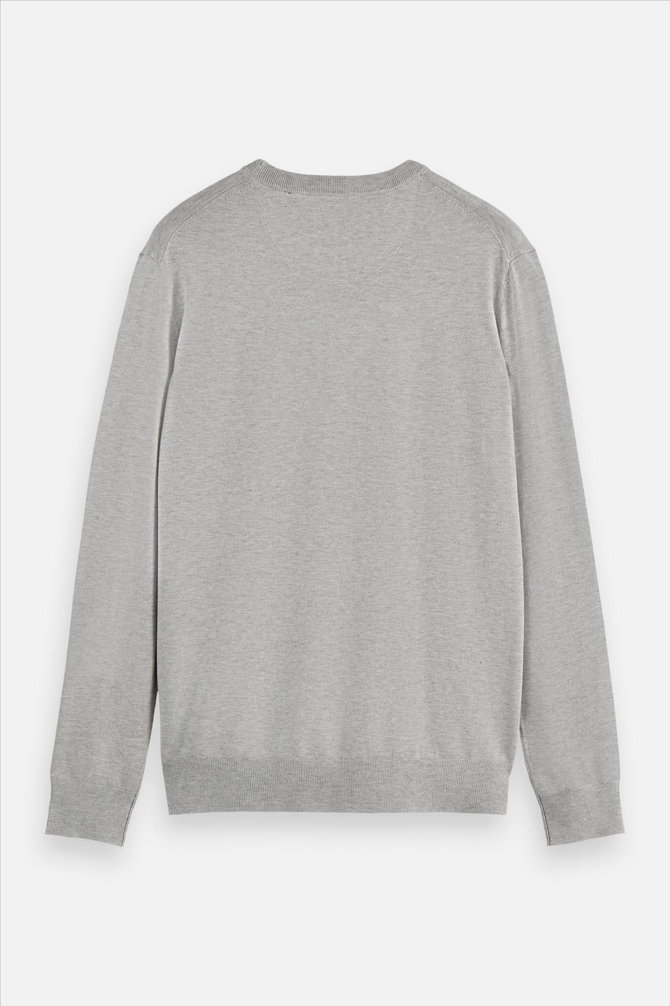 Scotch & Soda - Lichtgrijze Core trui