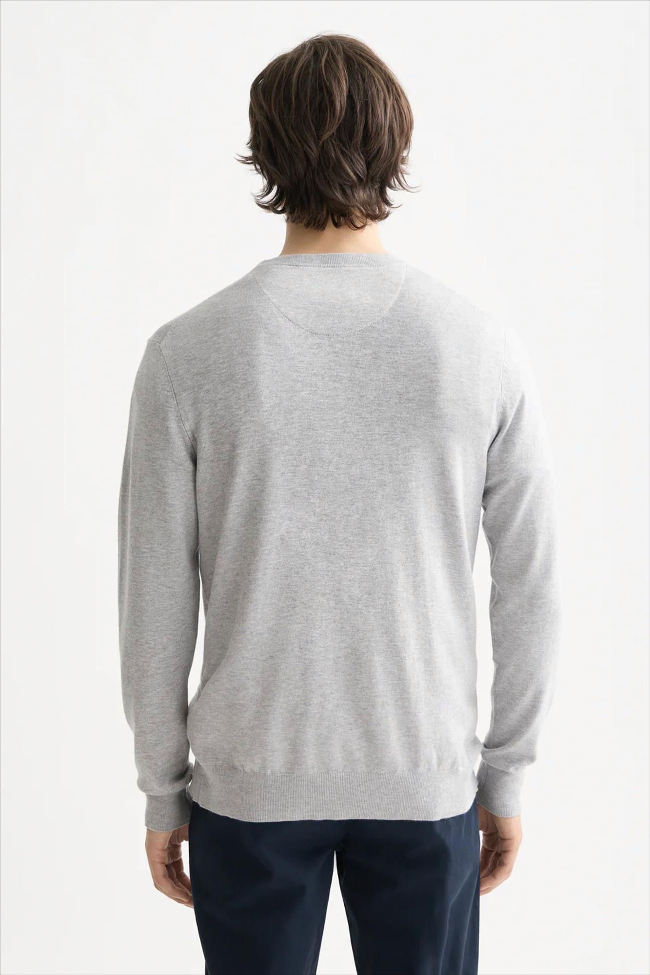 Scotch & Soda - Lichtgrijze Core trui