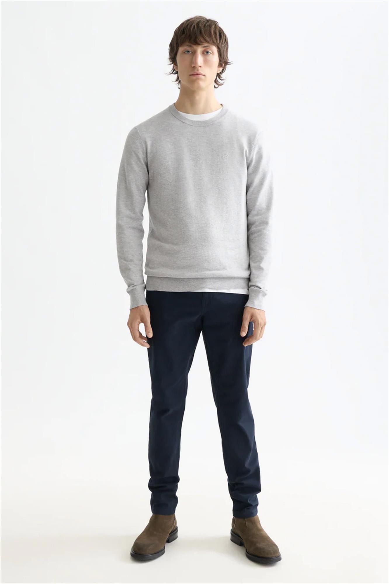 Scotch & Soda - Lichtgrijze Core trui