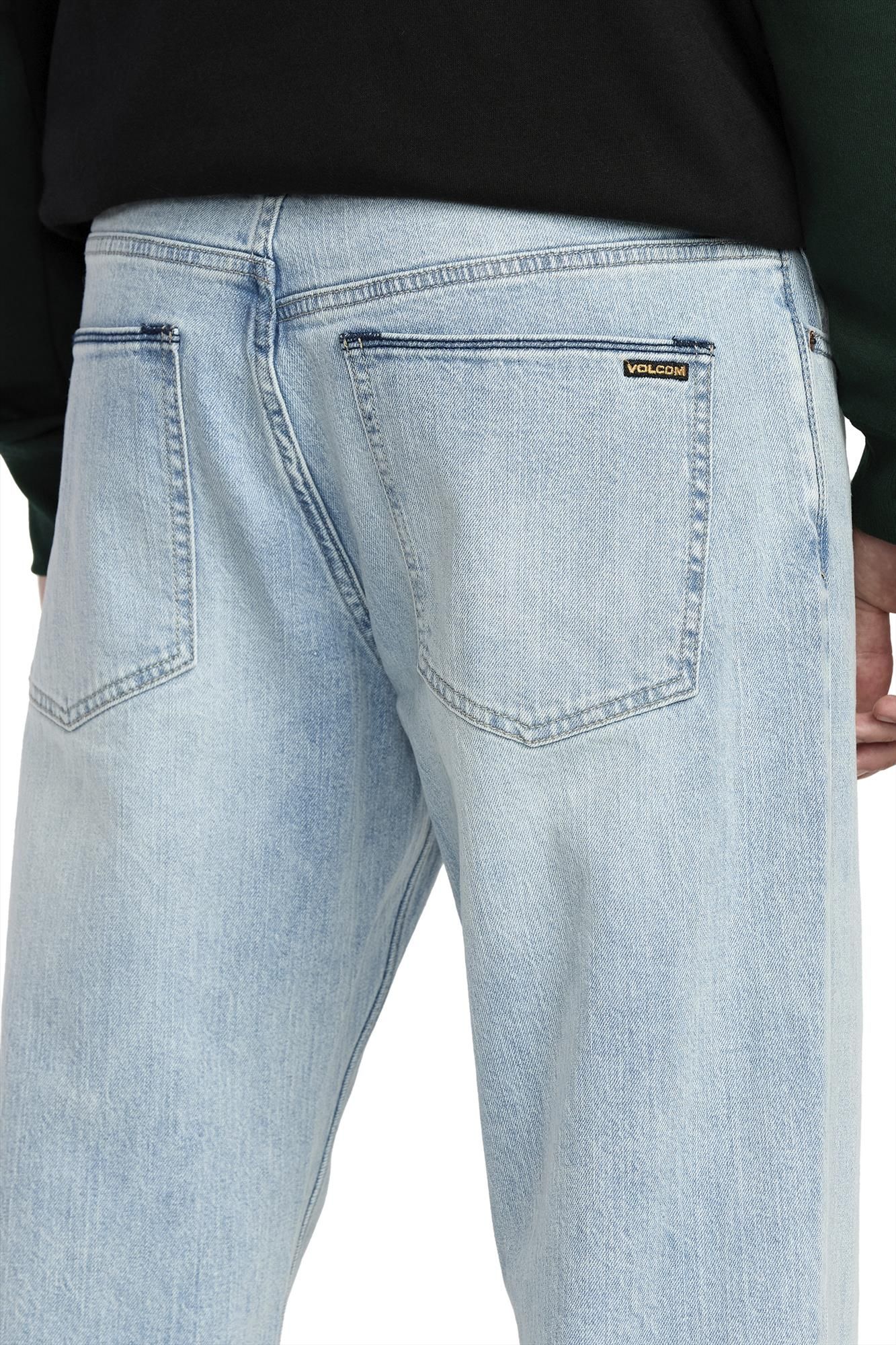 Volcom - Lichtblauwe Kinkade straight jeans
