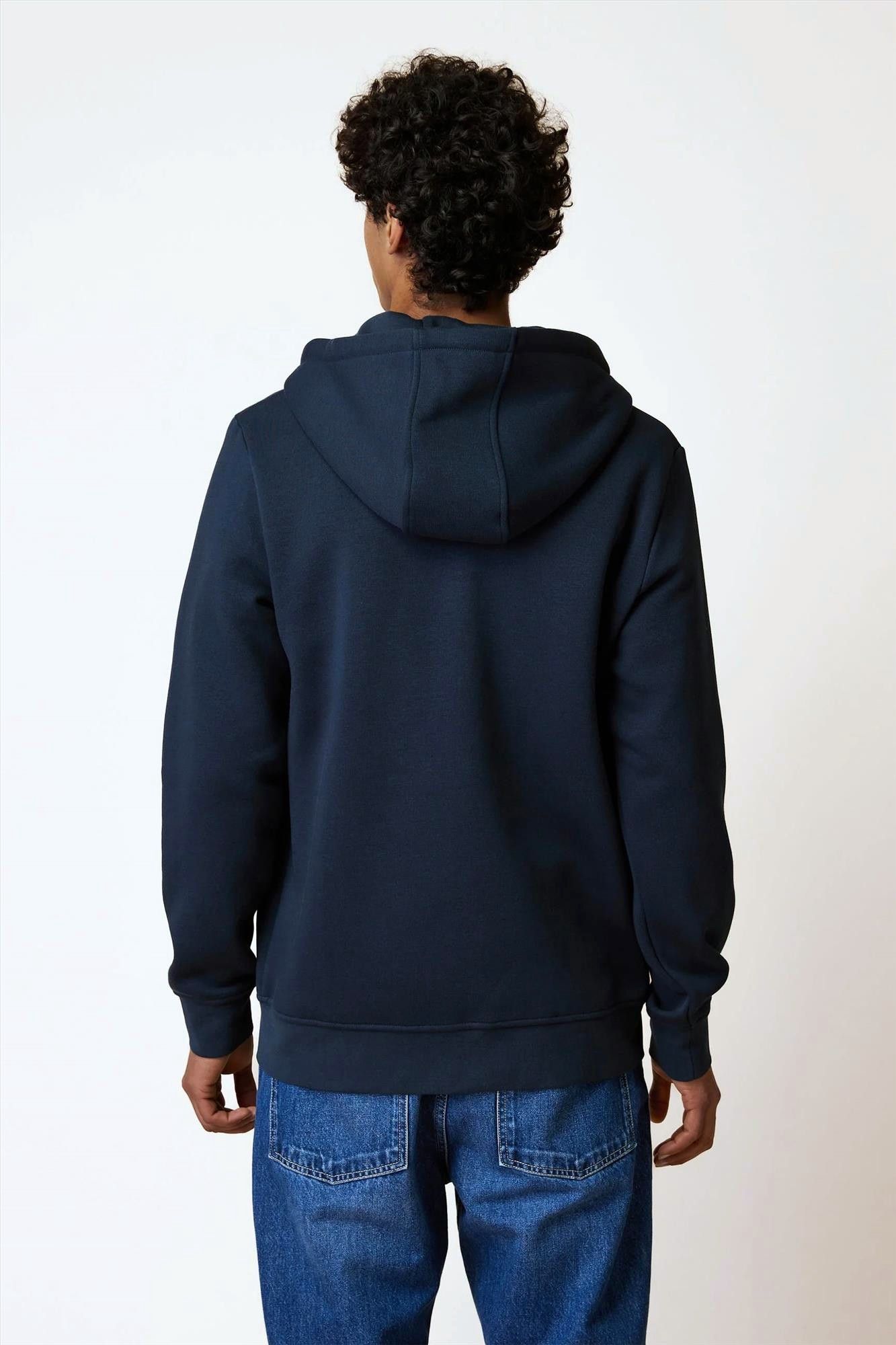 Faguo - Donkerblauwe Mesnil Zip hoodie