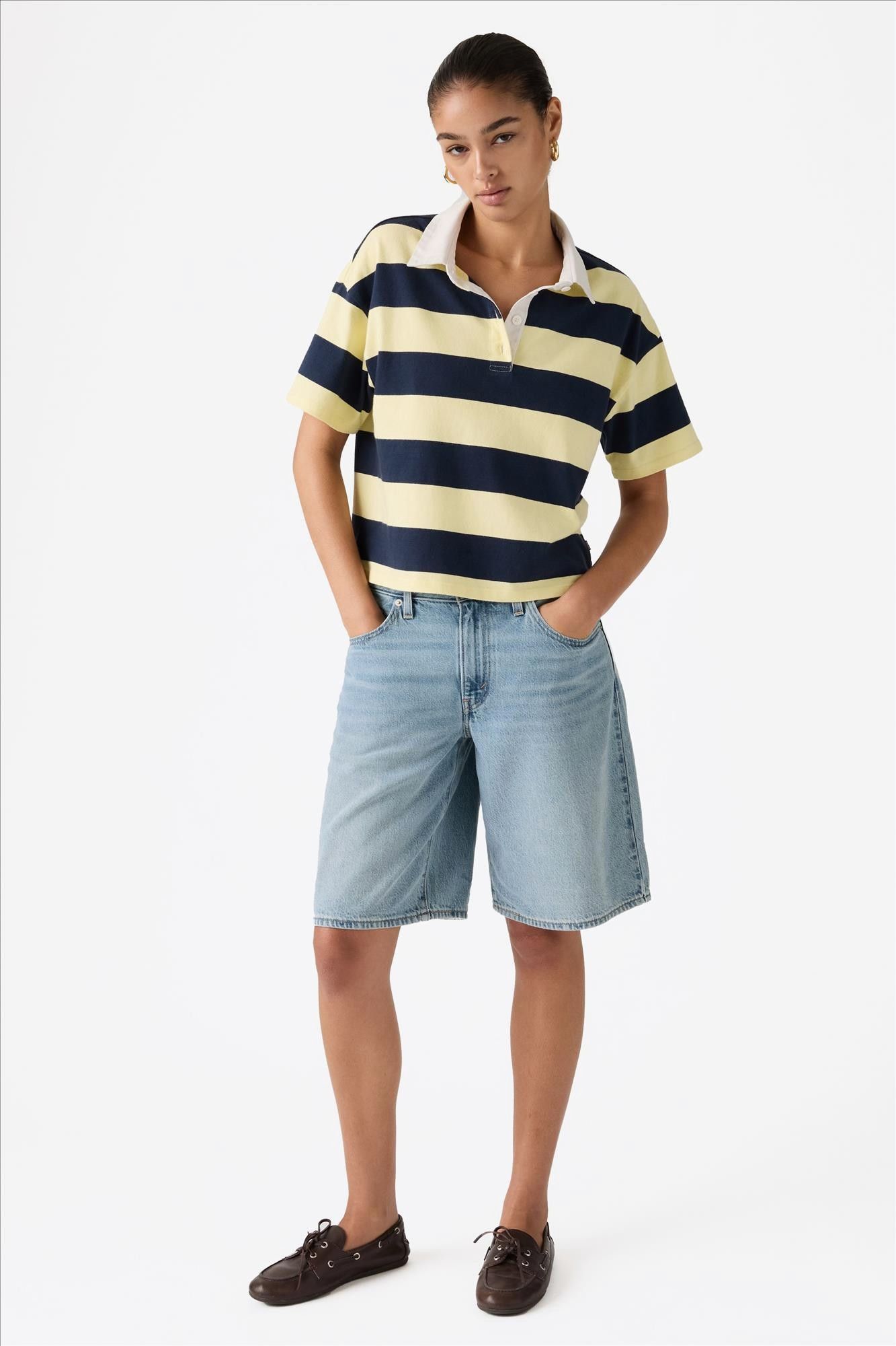 Levi's - Lichtblauwe Baggy Dad jort