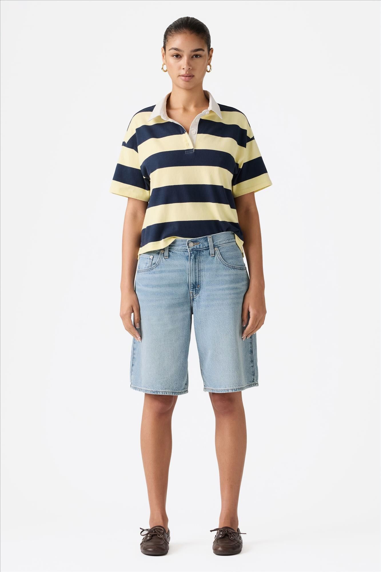 Levi's - Lichtblauwe Baggy Dad jort