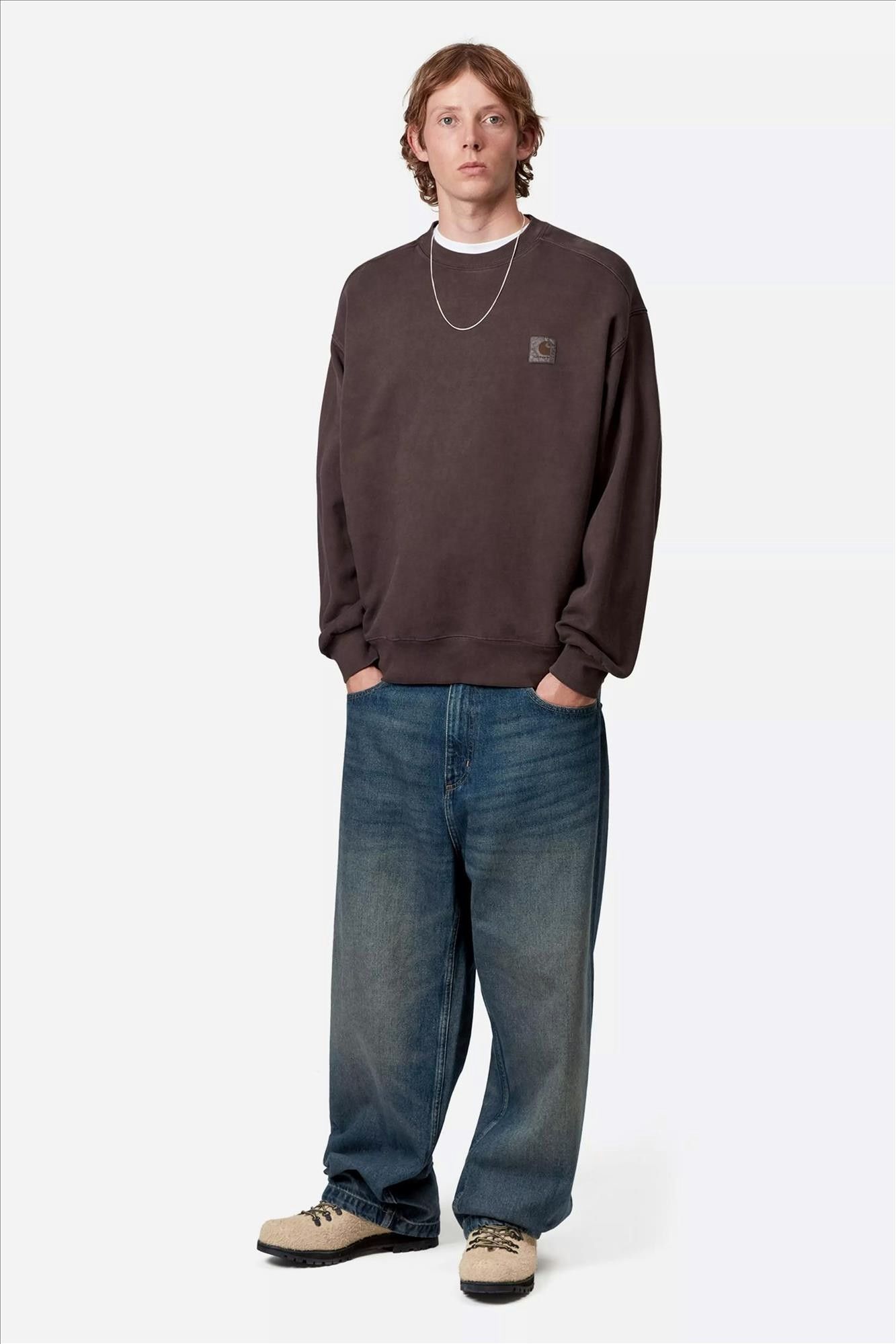Carhartt WIP - Donkerbruine Vista sweater