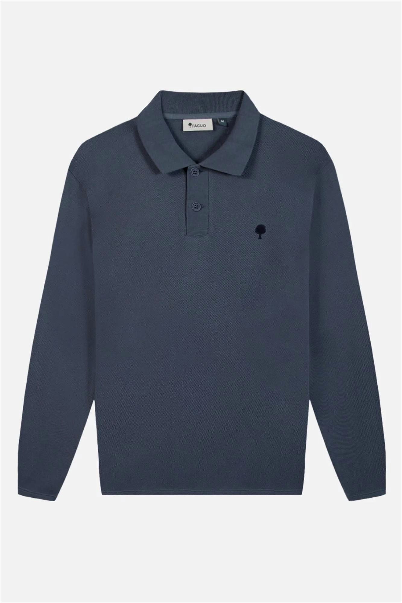 Faguo - Grijsblauwe Mercoire polo