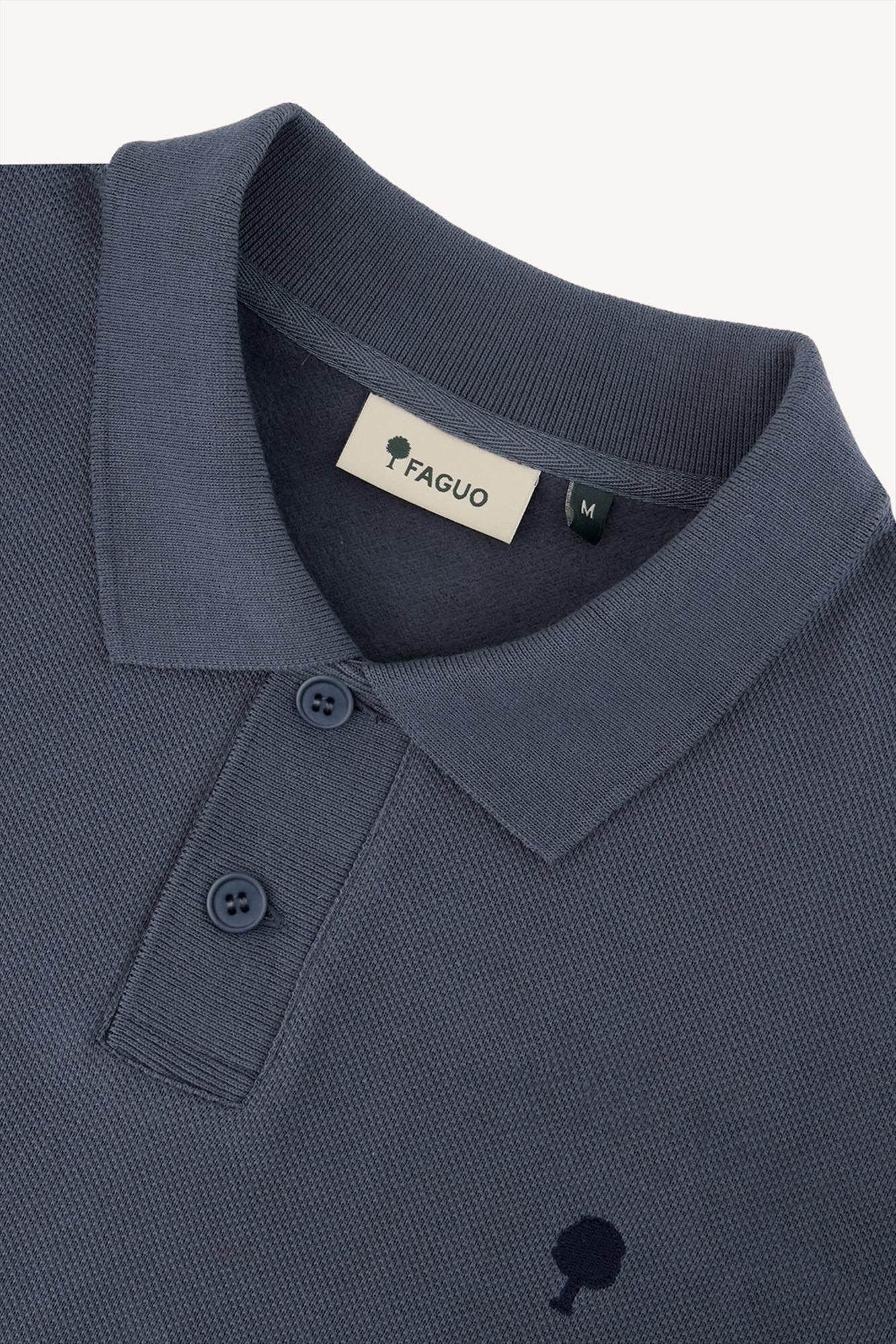 Faguo - Grijsblauwe Mercoire polo