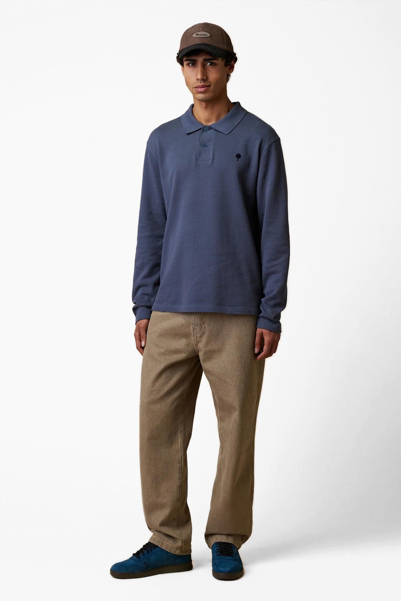 Faguo - Grijsblauwe Mercoire polo