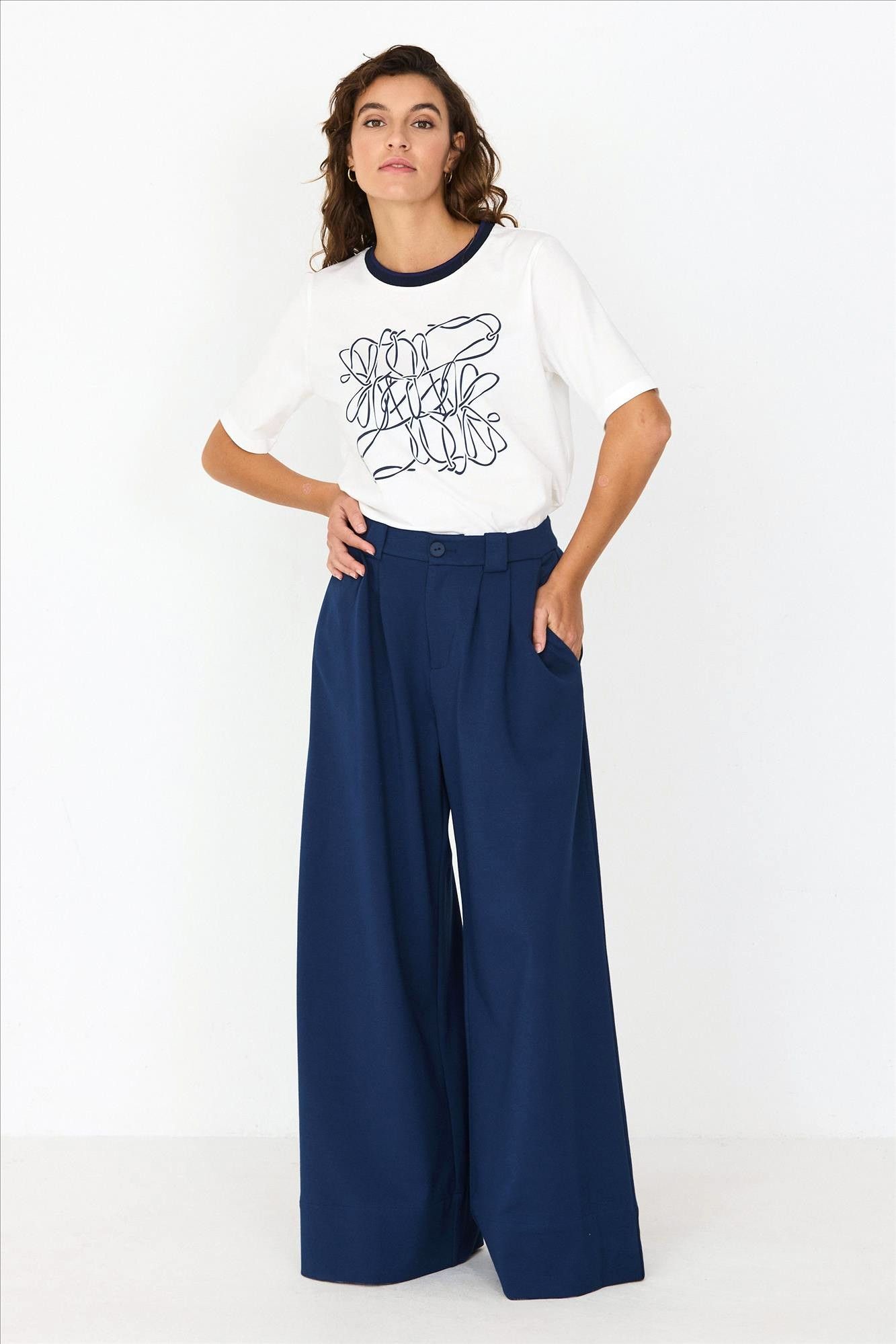 SkunkFunk - Donkerblauwe Nia broek
