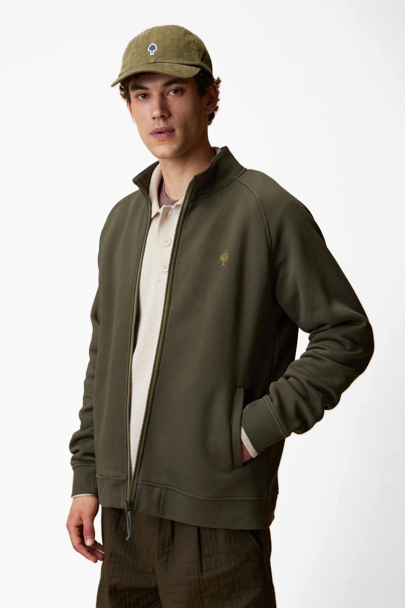 Faguo - Olijfgroene Horte sweater