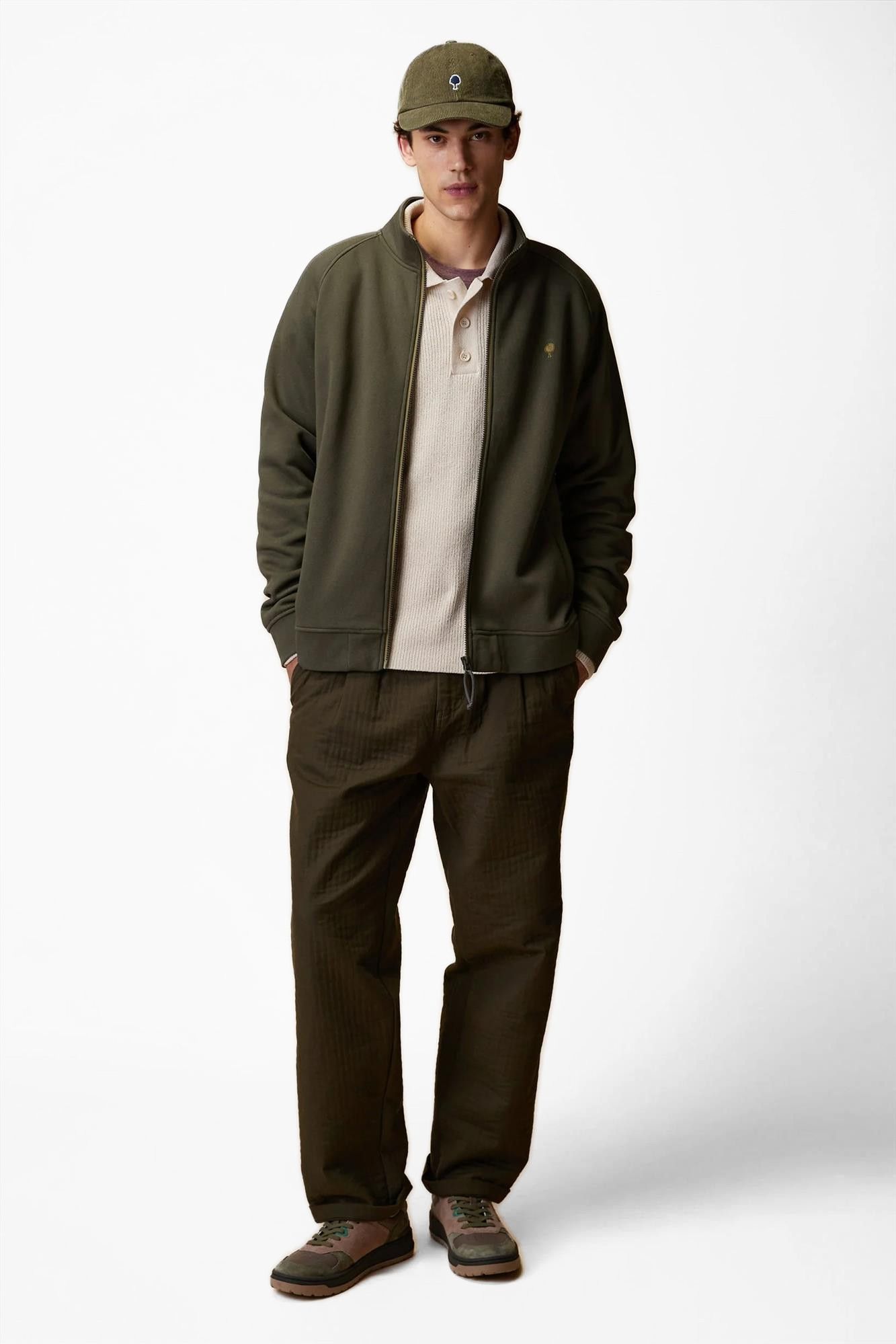 Faguo - Olijfgroene Horte sweater