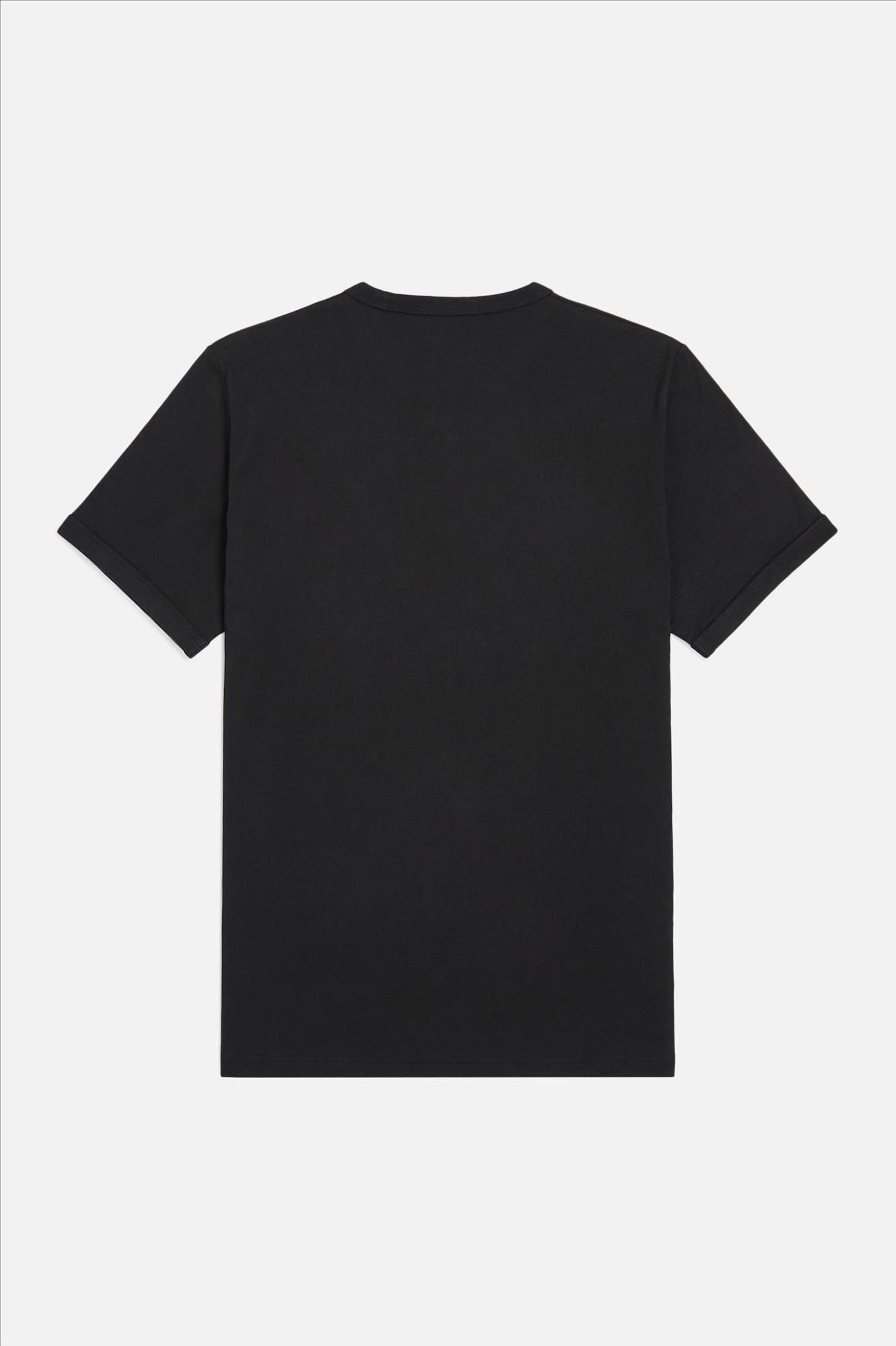 Fred Perry - Zwarte Ringer T-shirt