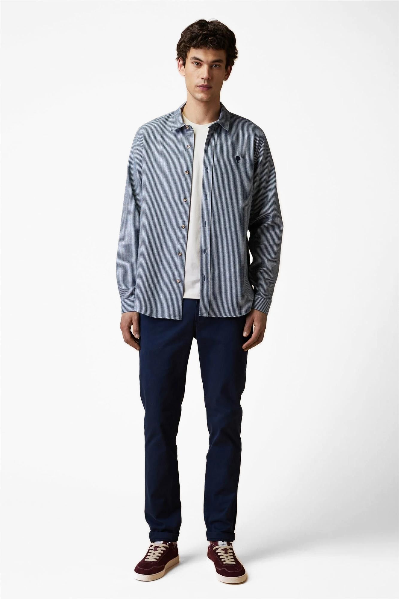 Faguo - Blauw Iraty hemd