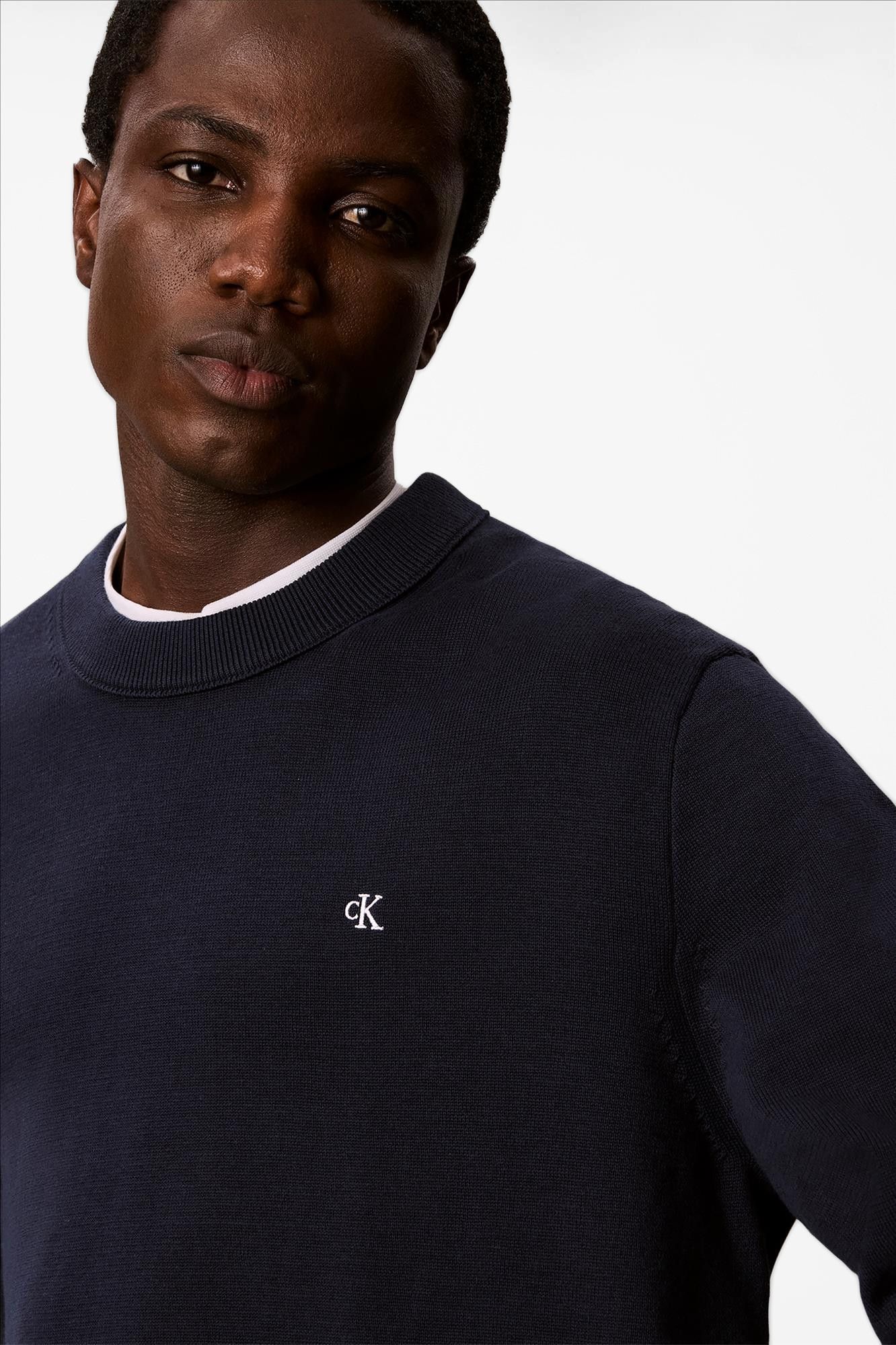 Calvin Klein Jeans - Donkerblauwe Classic trui