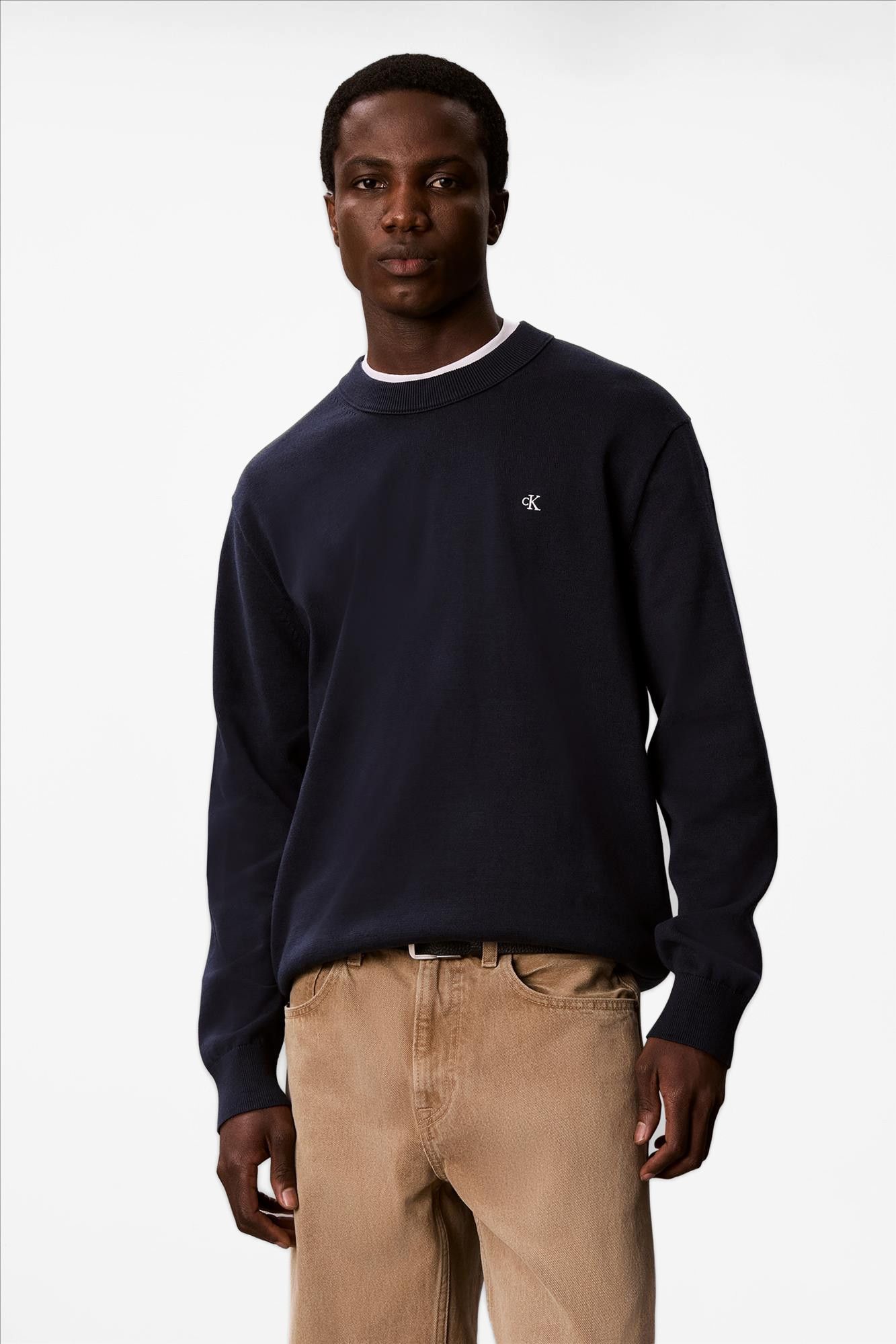 Calvin Klein Jeans - Donkerblauwe Classic trui
