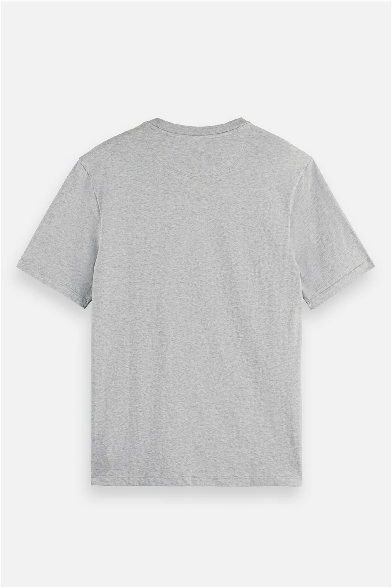 Scotch & Soda - Grijze Essential Logo T-shirt