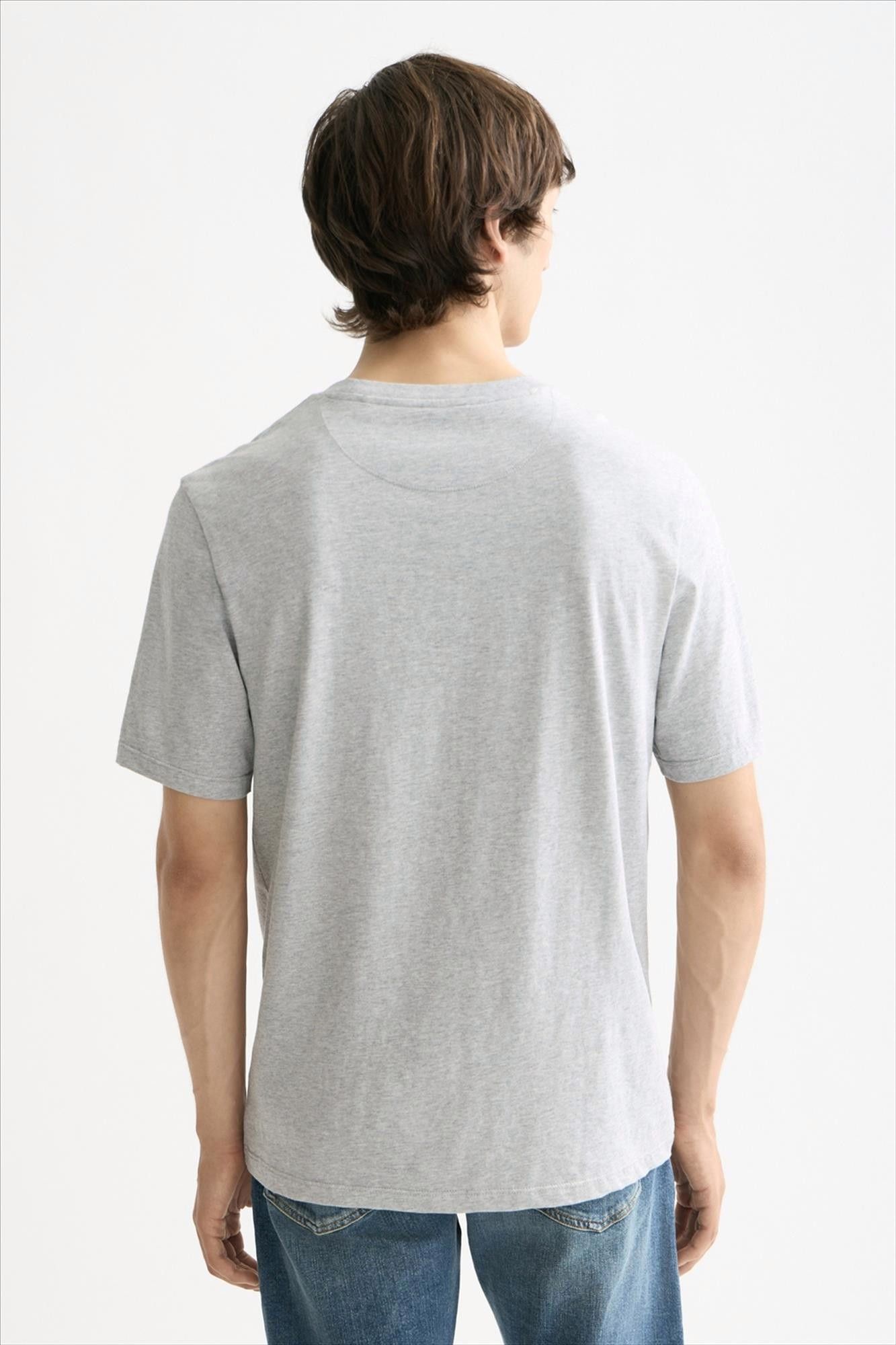 Scotch & Soda - Grijze Essential Logo T-shirt