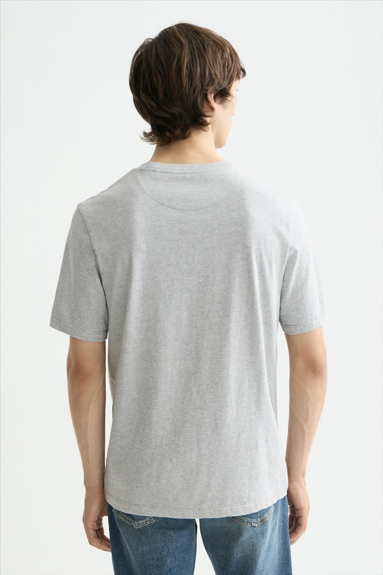 Scotch & Soda - Grijze Essential Logo T-shirt