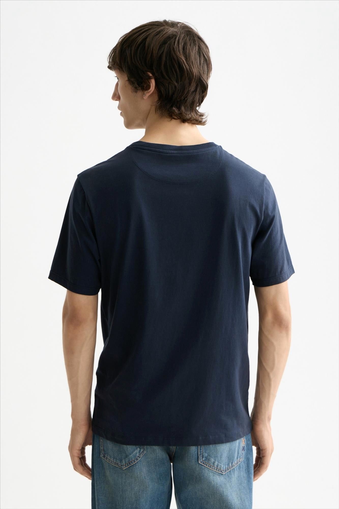 Scotch & Soda - Donkerblauwe Essential Logo T-shirt
