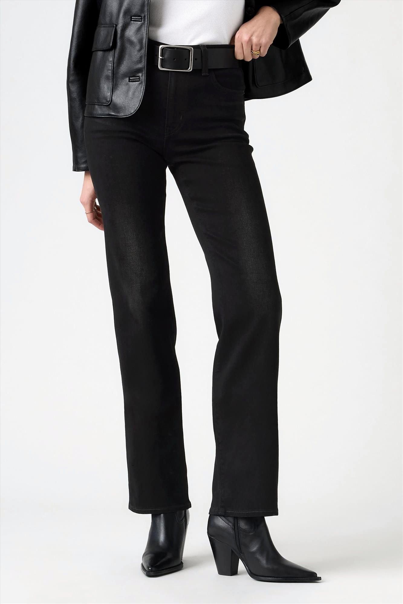 Levi's - Zwarte 723 High-Rise Straight jenas