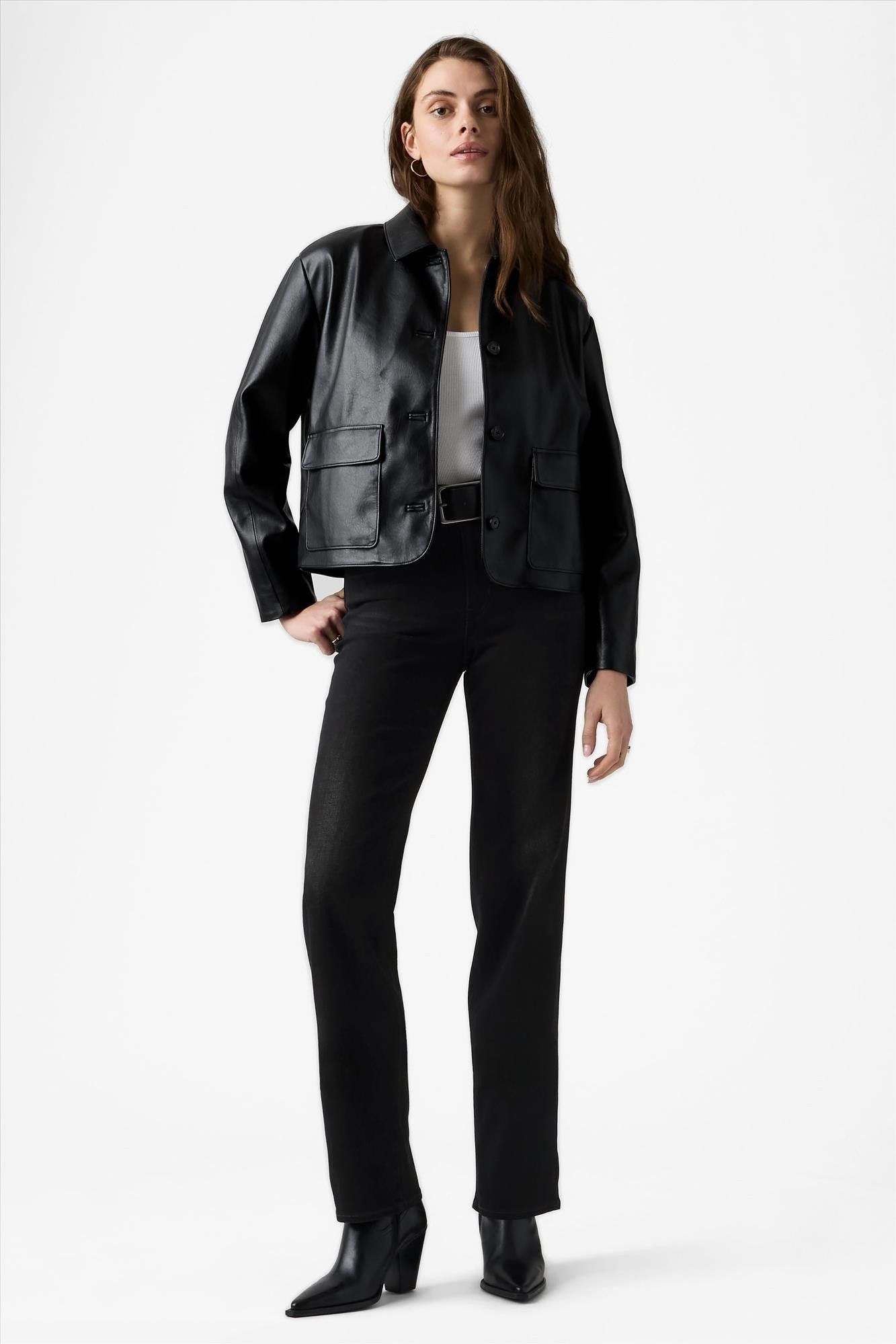 Levi's - Zwarte 723 High-Rise Straight jenas