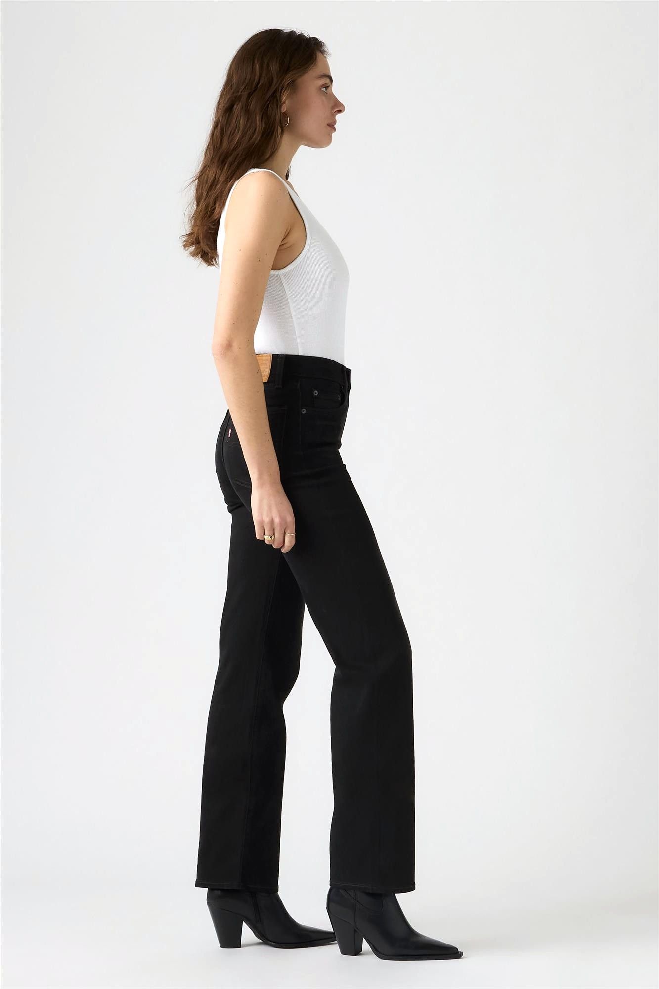 Levi's - Zwarte 723 High-Rise Straight jenas