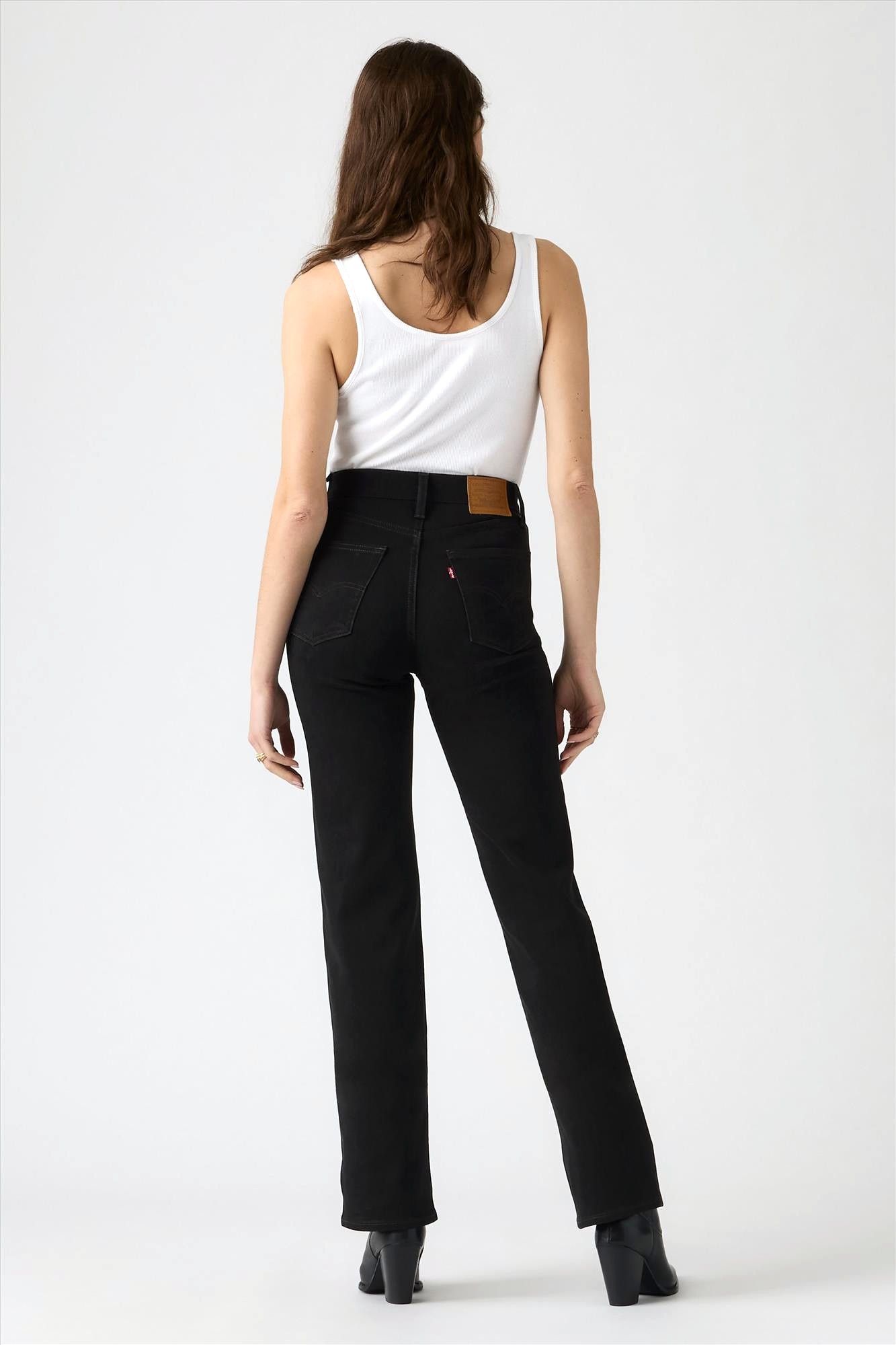 Levi's - Zwarte 723 High-Rise Straight jenas