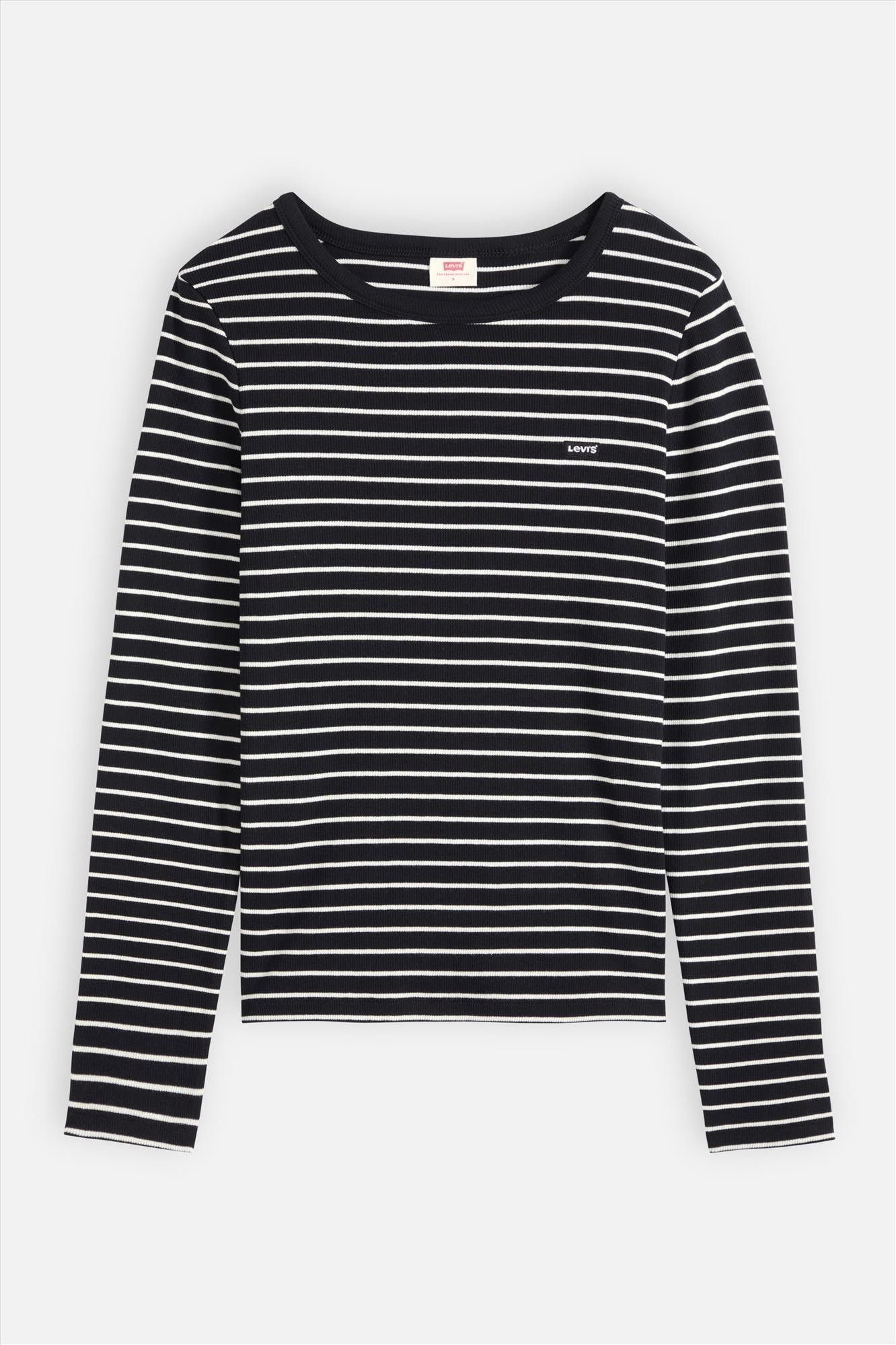 Levi's - Zwart-Witte Hayes longsleeve