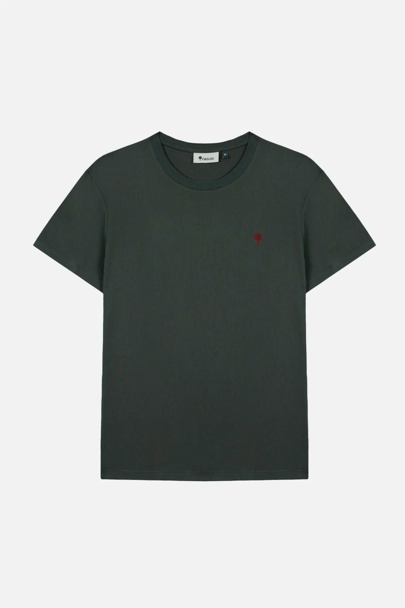 Faguo - Donkergroene Arcy T-shirt