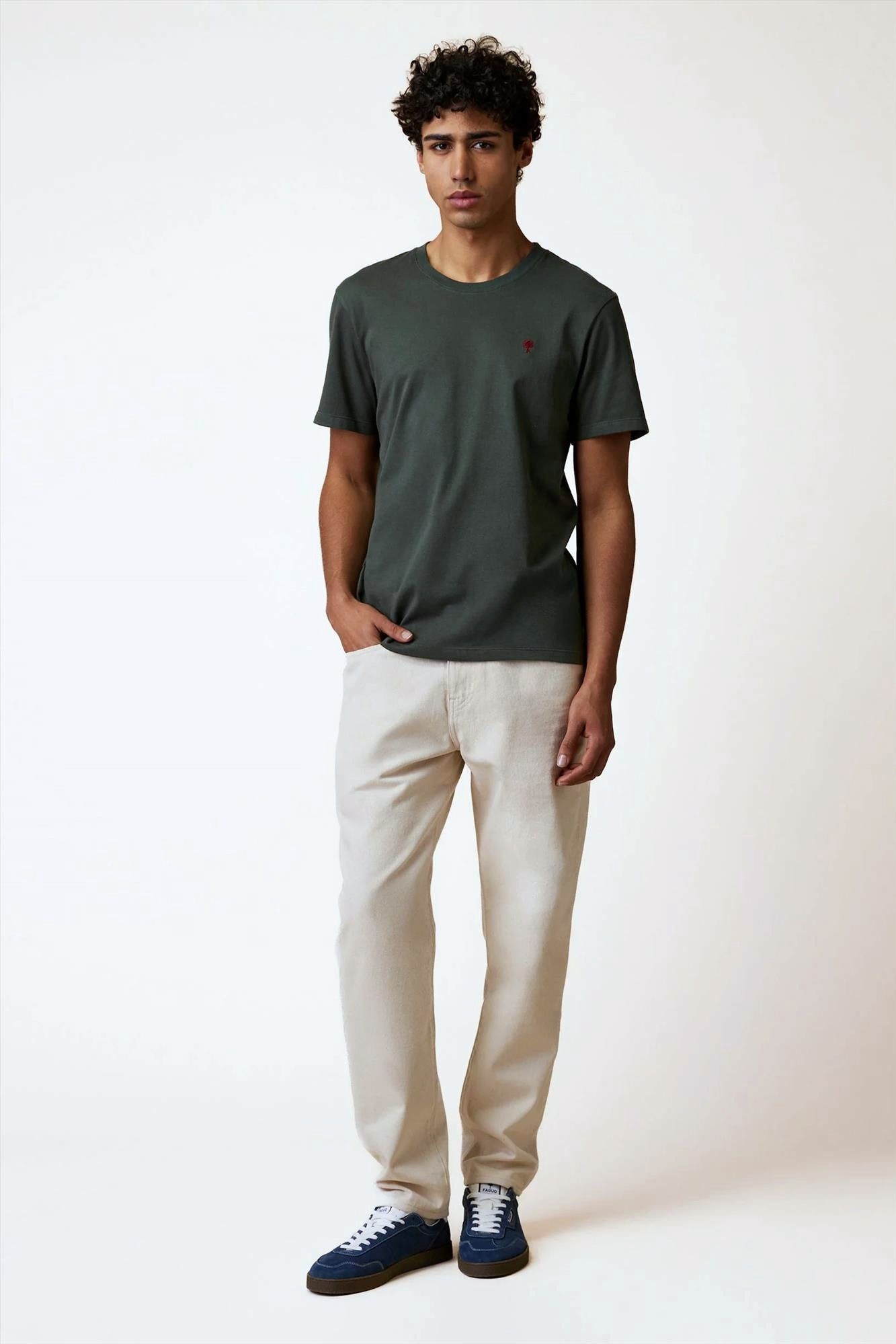 Faguo - Donkergroene Arcy T-shirt