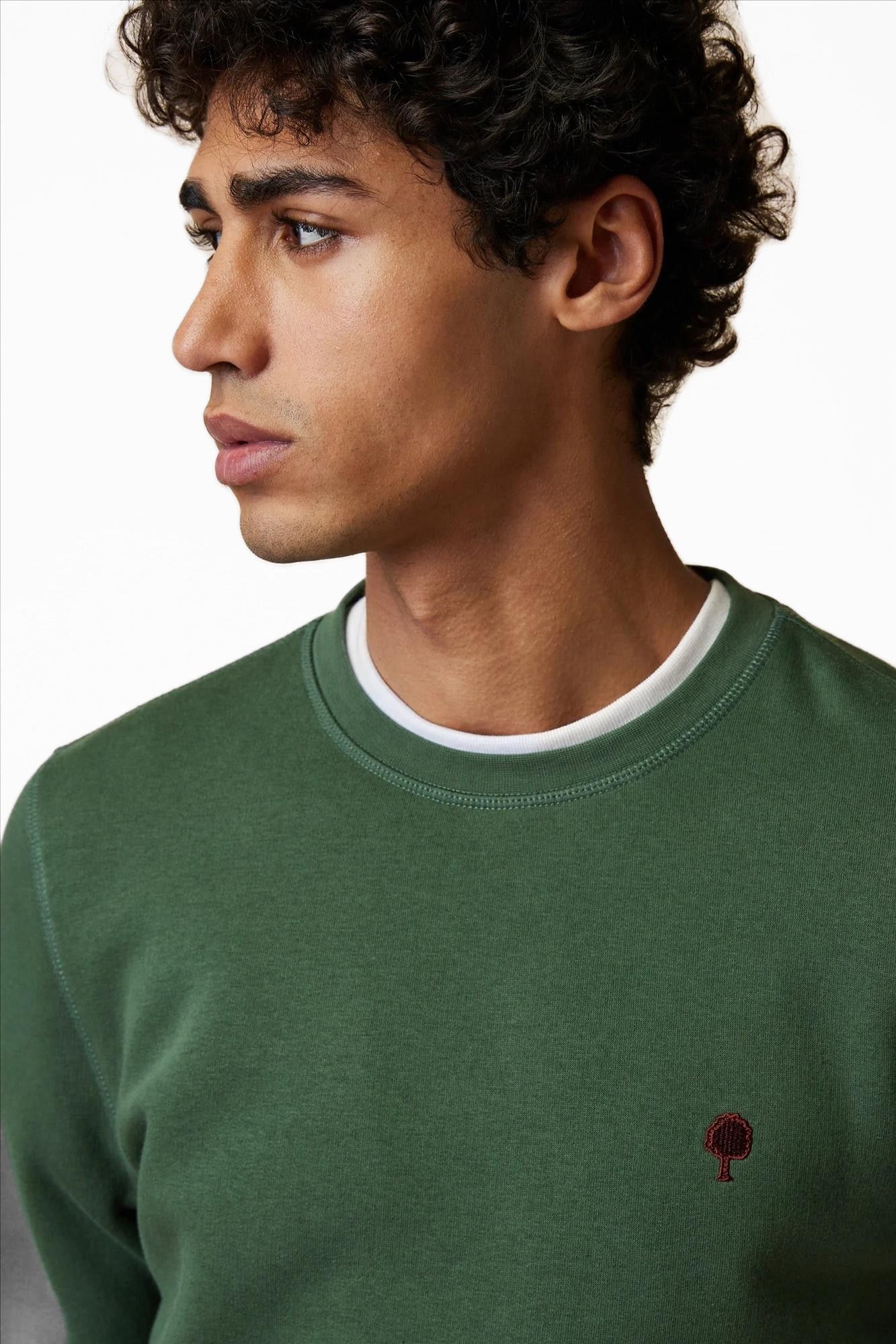 Faguo - Donkergroene Donzy sweater