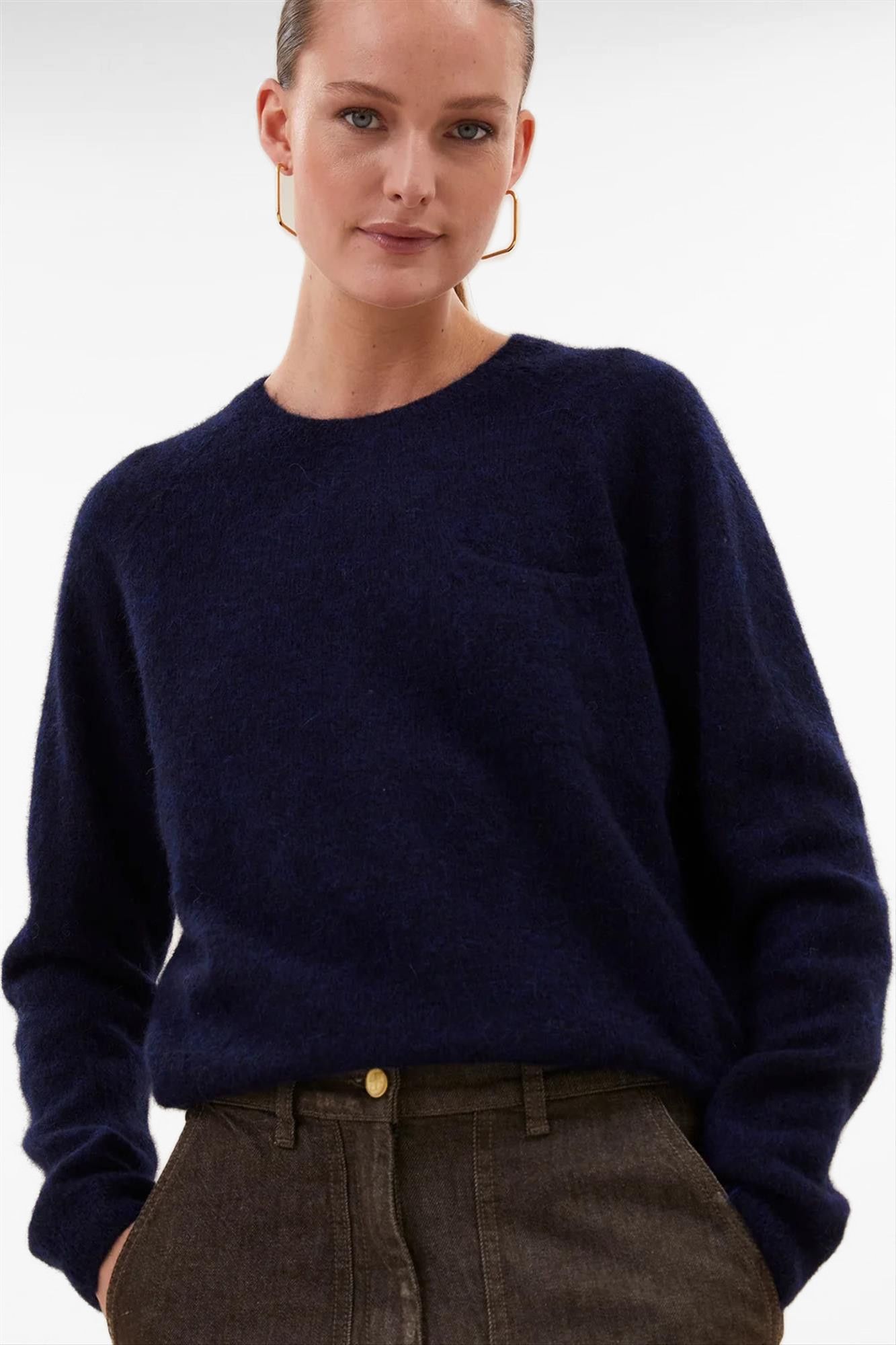 BY BAR - Donkerblauwe Polly trui